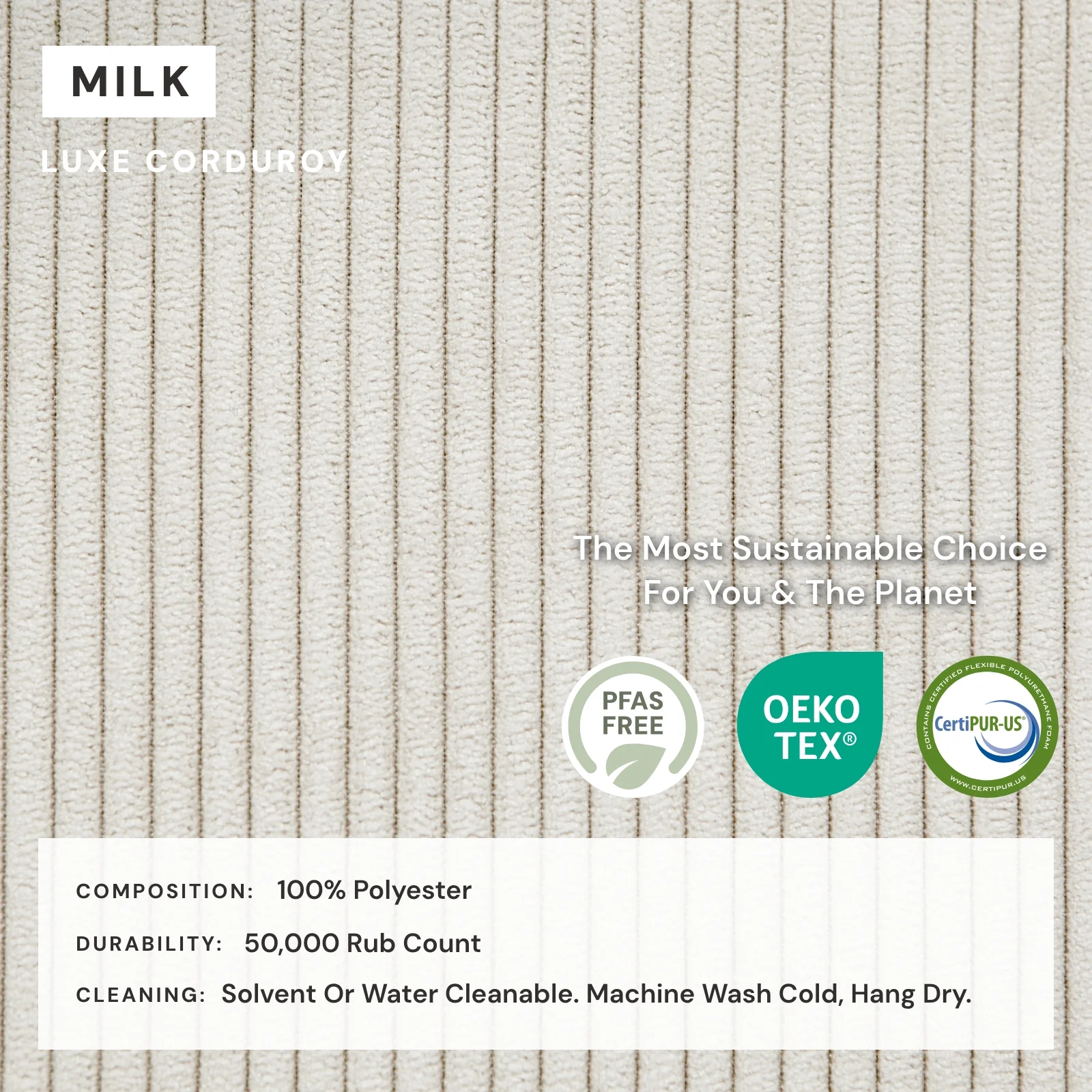 Elevate Comfort Layer for 6-Seater Open-Ends U-Sectional + Ottoman in Milk - Image 7