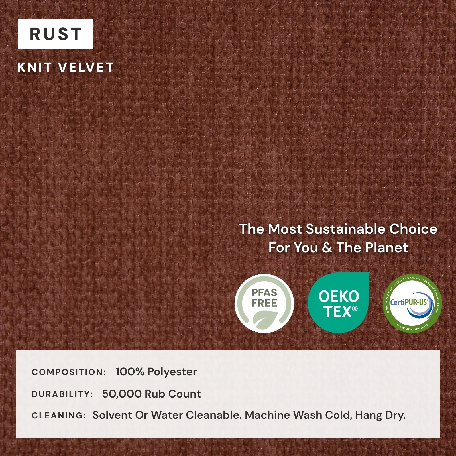 Elevate Comfort Layer for 9-Seater Open-Ends U-Sectional in Rust - Image 7