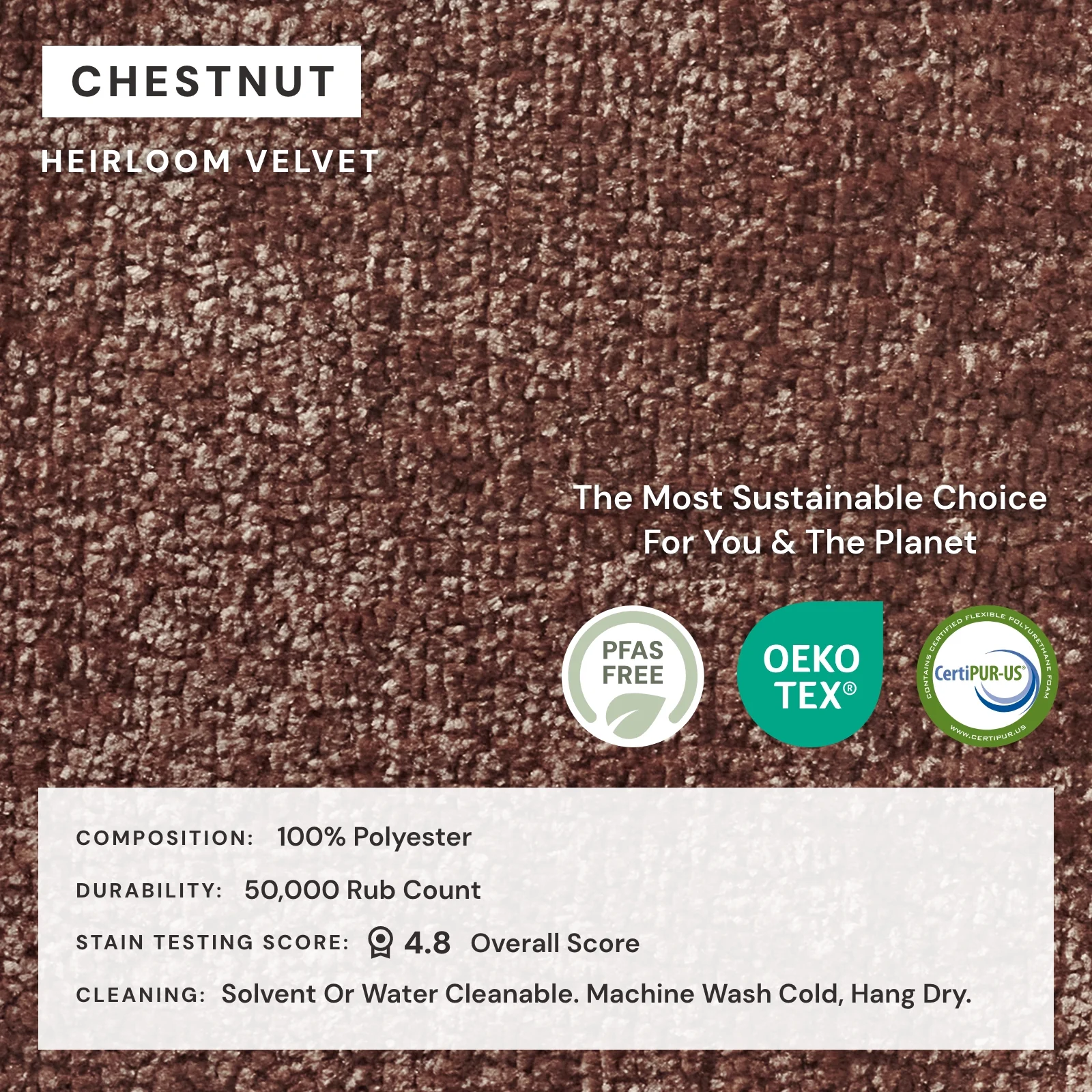 Elevate Comfort Layer Set for 5-Seater Corner Sectional | Heirloom Velvet in Chestnut - Image 7