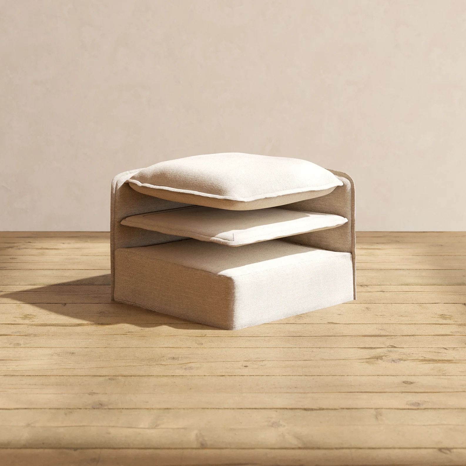 Elevate Comfort Layer Set for 9-Seater Open-Ends U-Sectional | Blended Weave in Oat