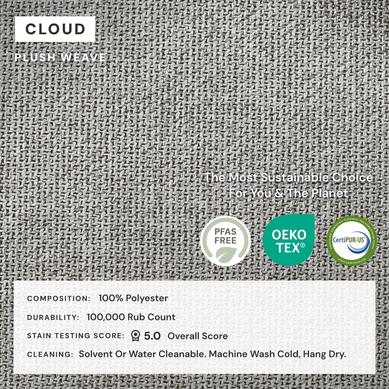 Elevate Comfort Layer Set for Corner Chair | Plush Weave in Cloud - Image 7