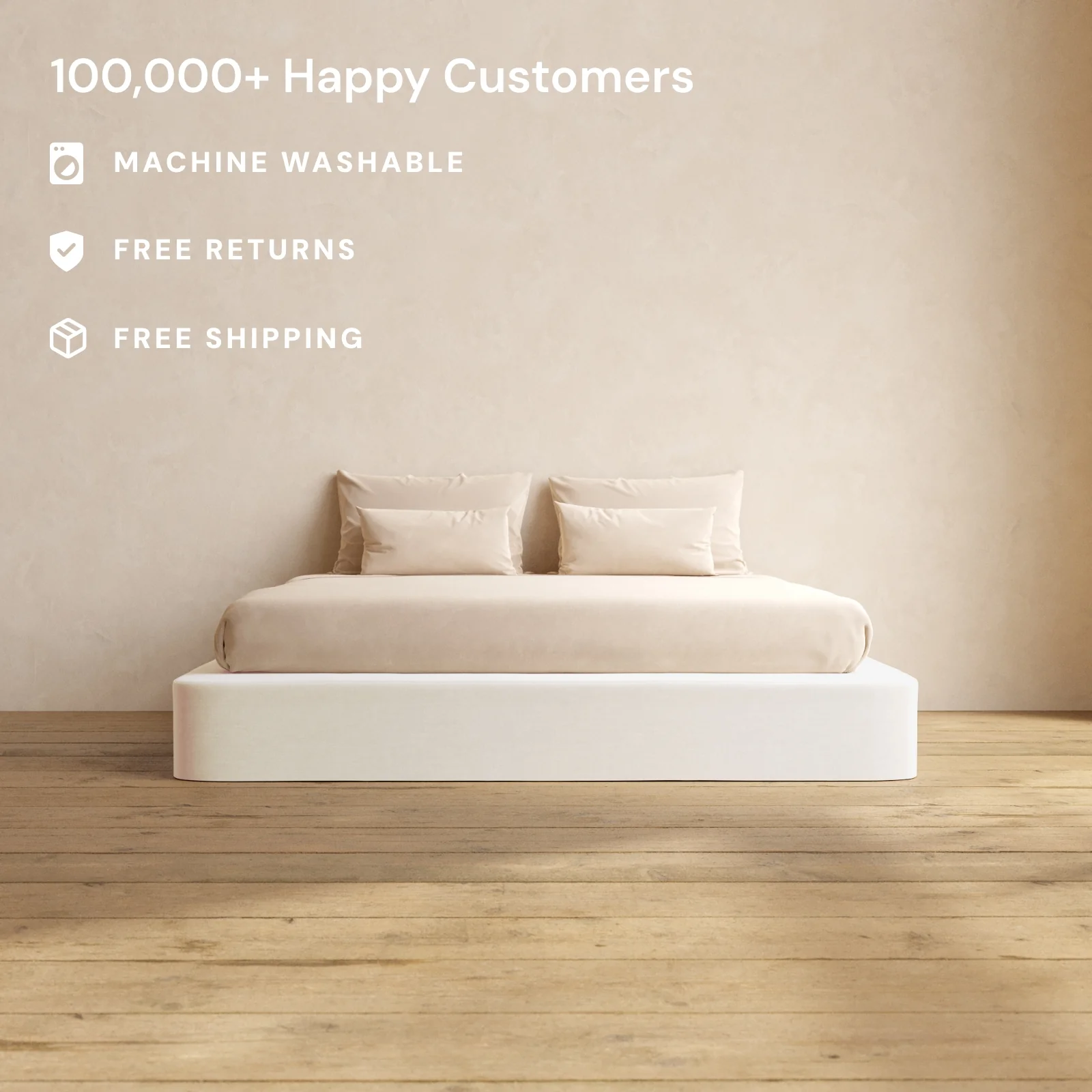 King Upholstered Platform Bed | Mod Velvet in Coco - Image 2