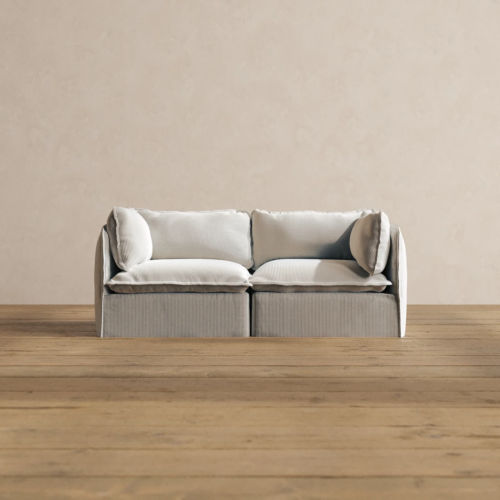 Modular Washable 2-Seater in Milk | Memorix+ Seat | Contour Pillow