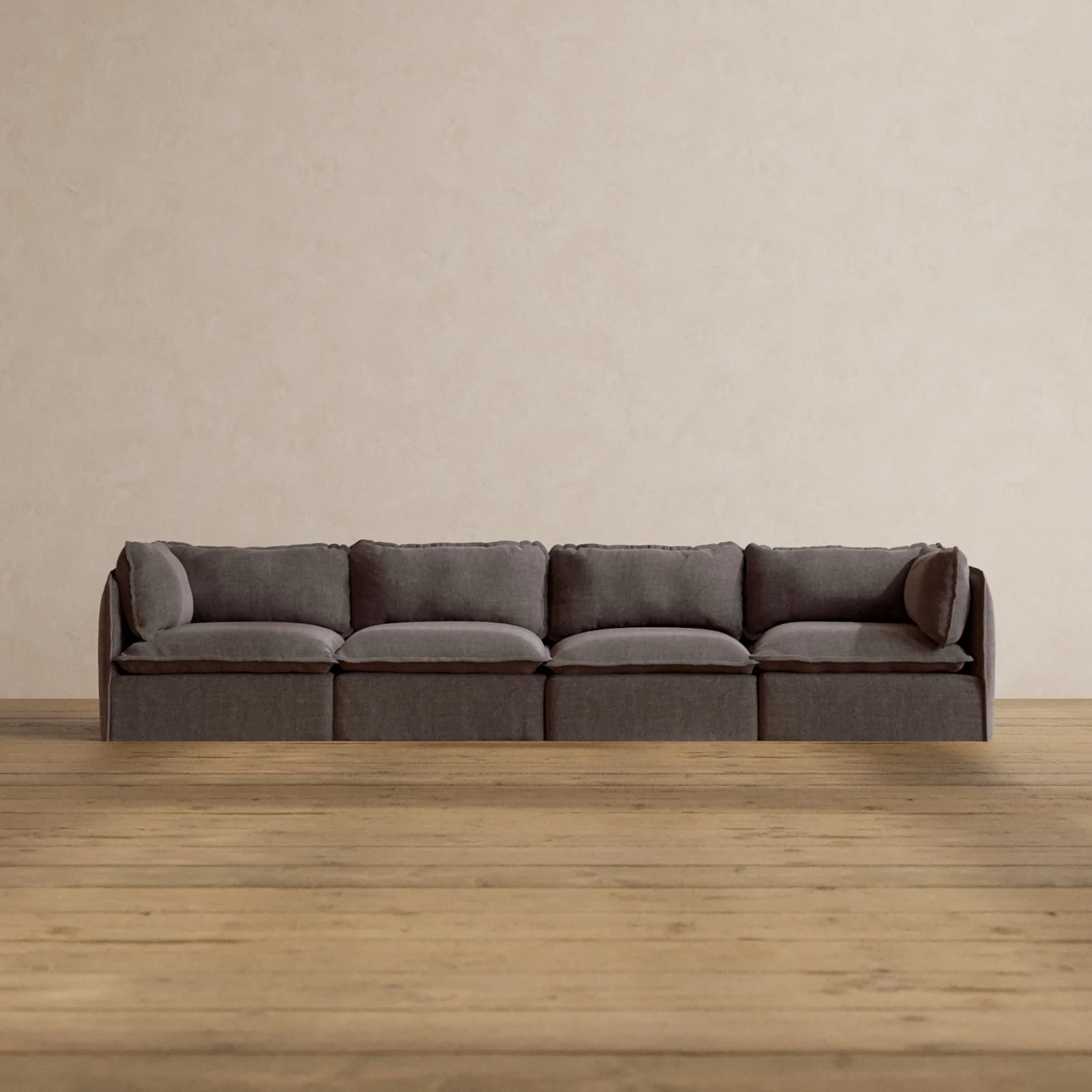 Modular Washable 4-Seater in Caviar | Memorix+ Seat | Contour Pillow