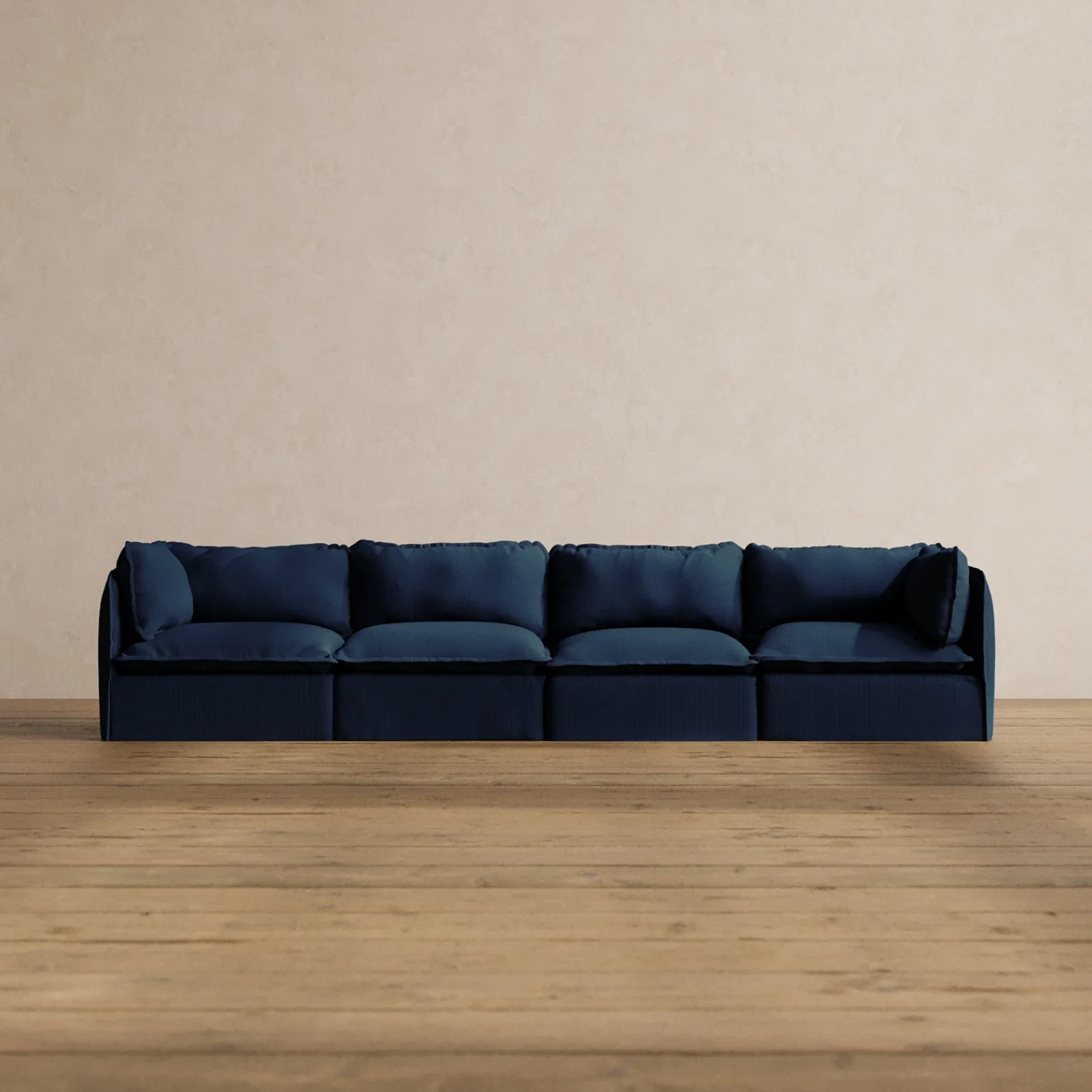 Modular Washable 4-Seater in Sumi | Memorix+ Seat | Contour Pillow