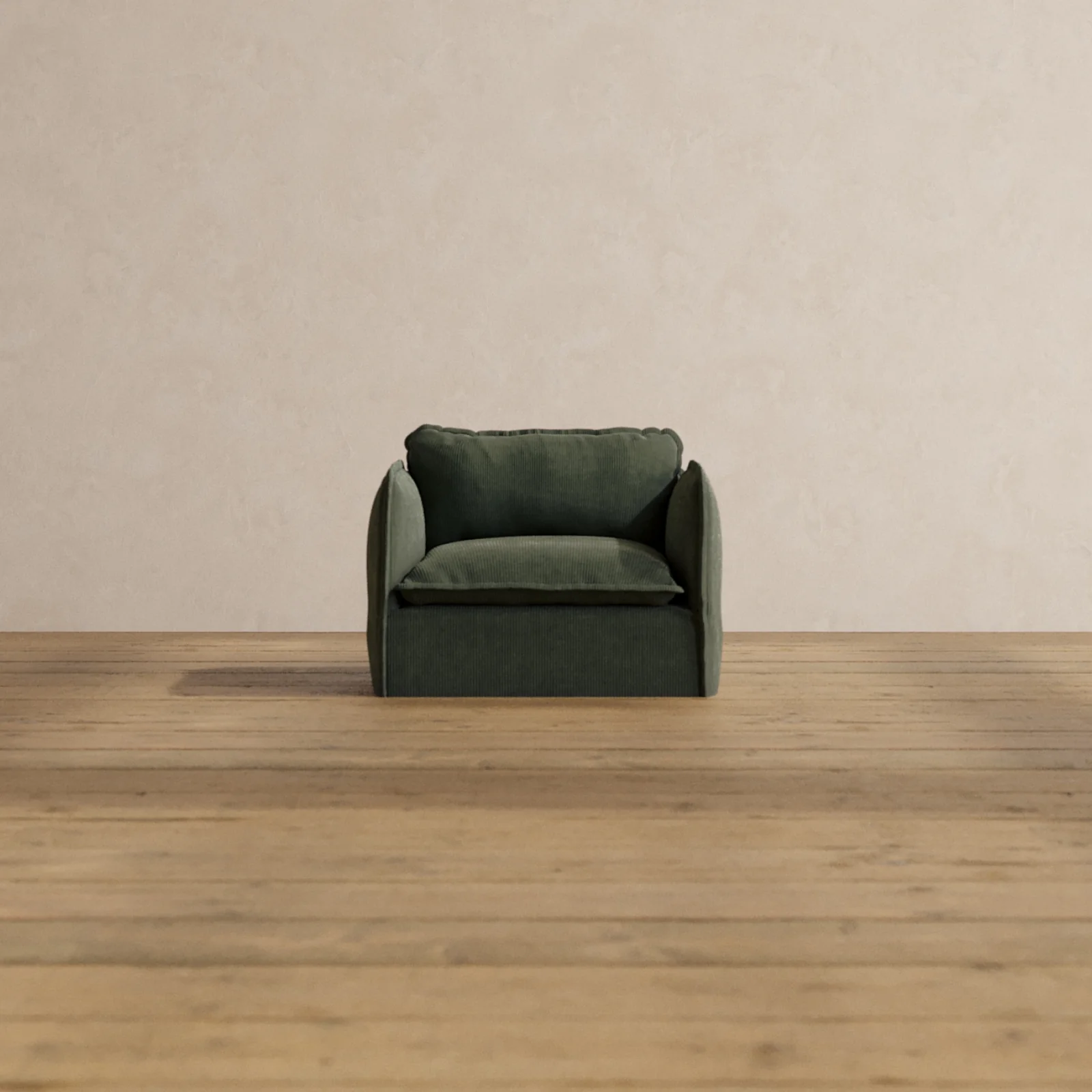 Modular Washable Armchair in Olivine | Memorix+ Seat | Contour Pillow