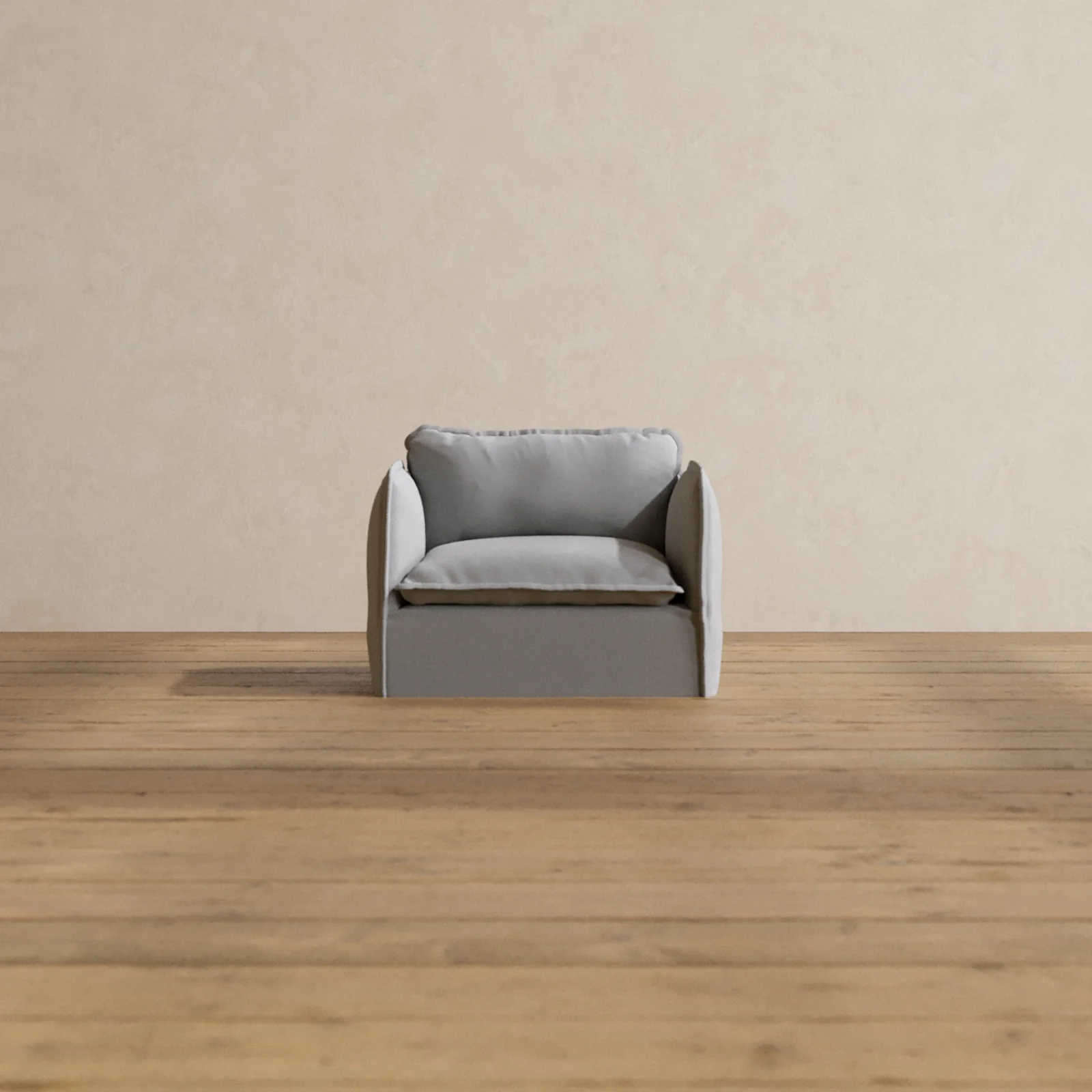 Modular Washable Armchair in Pumice | Memorix+ Seat | Contour Pillow