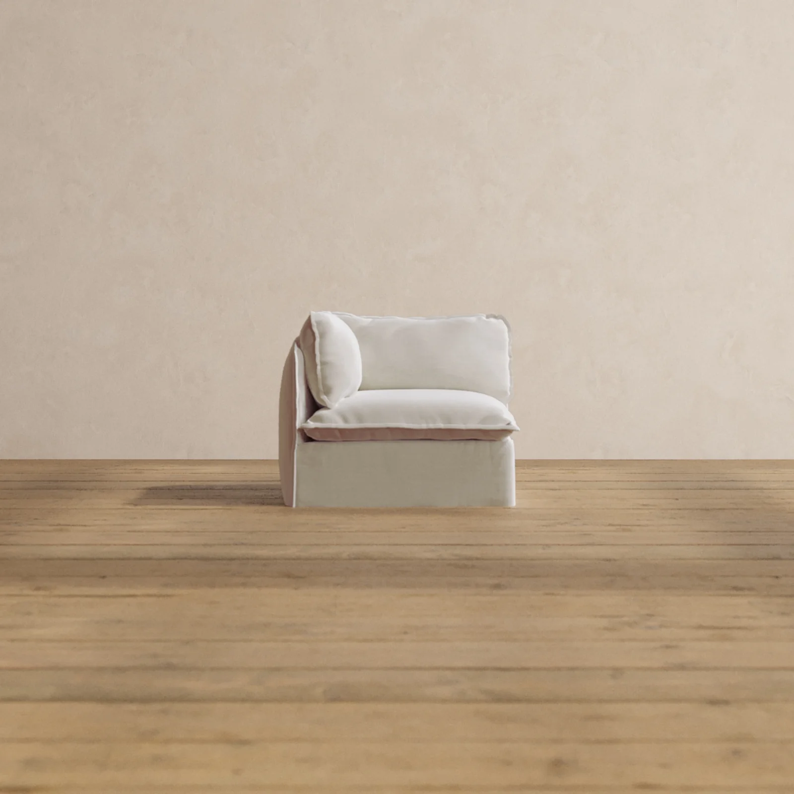 Modular Washable Corner Chair in Coco | Memorix+ Seat | Contour Pillow