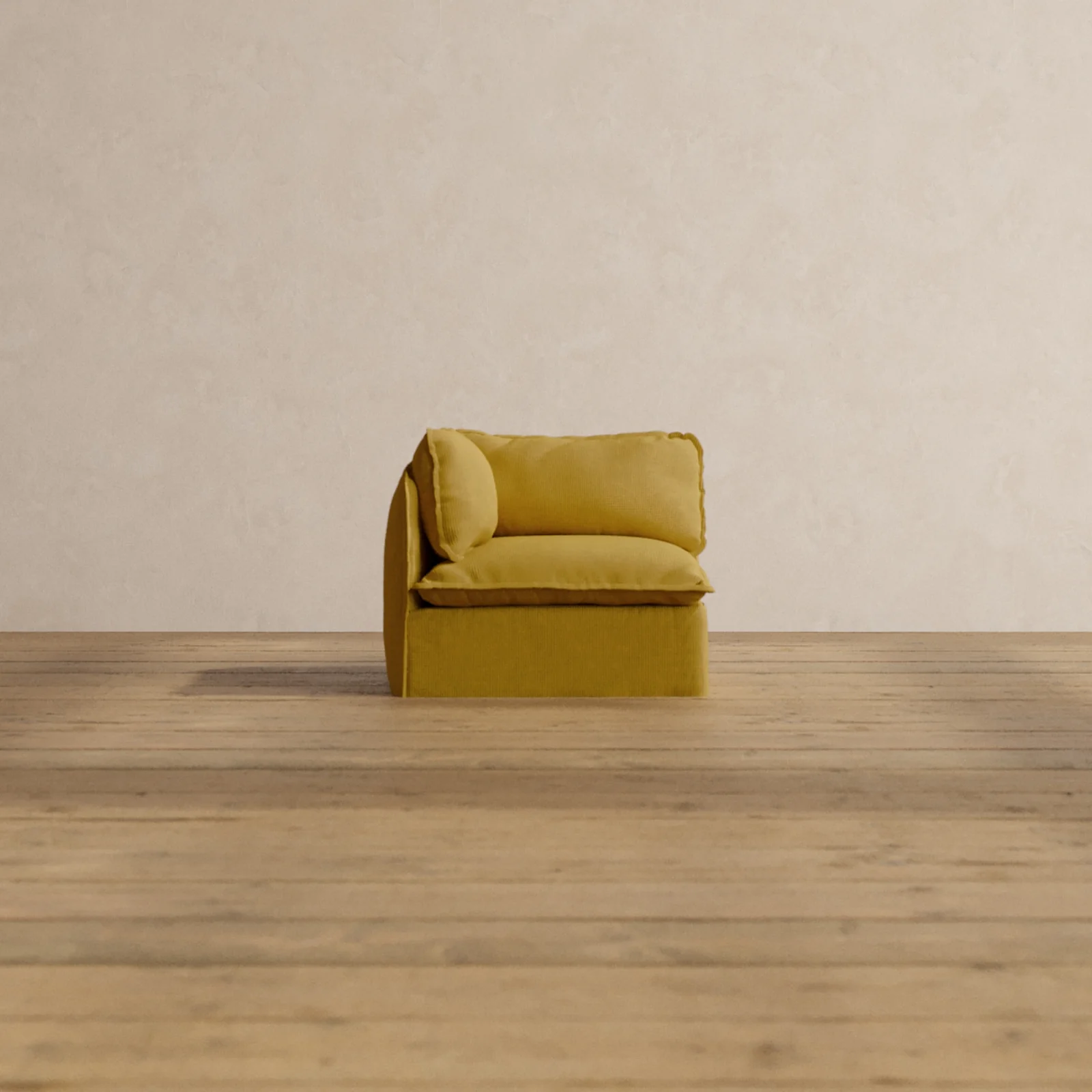 Modular Washable Corner Chair in Kiiro | Memorix+ Seat | Contour Pillow