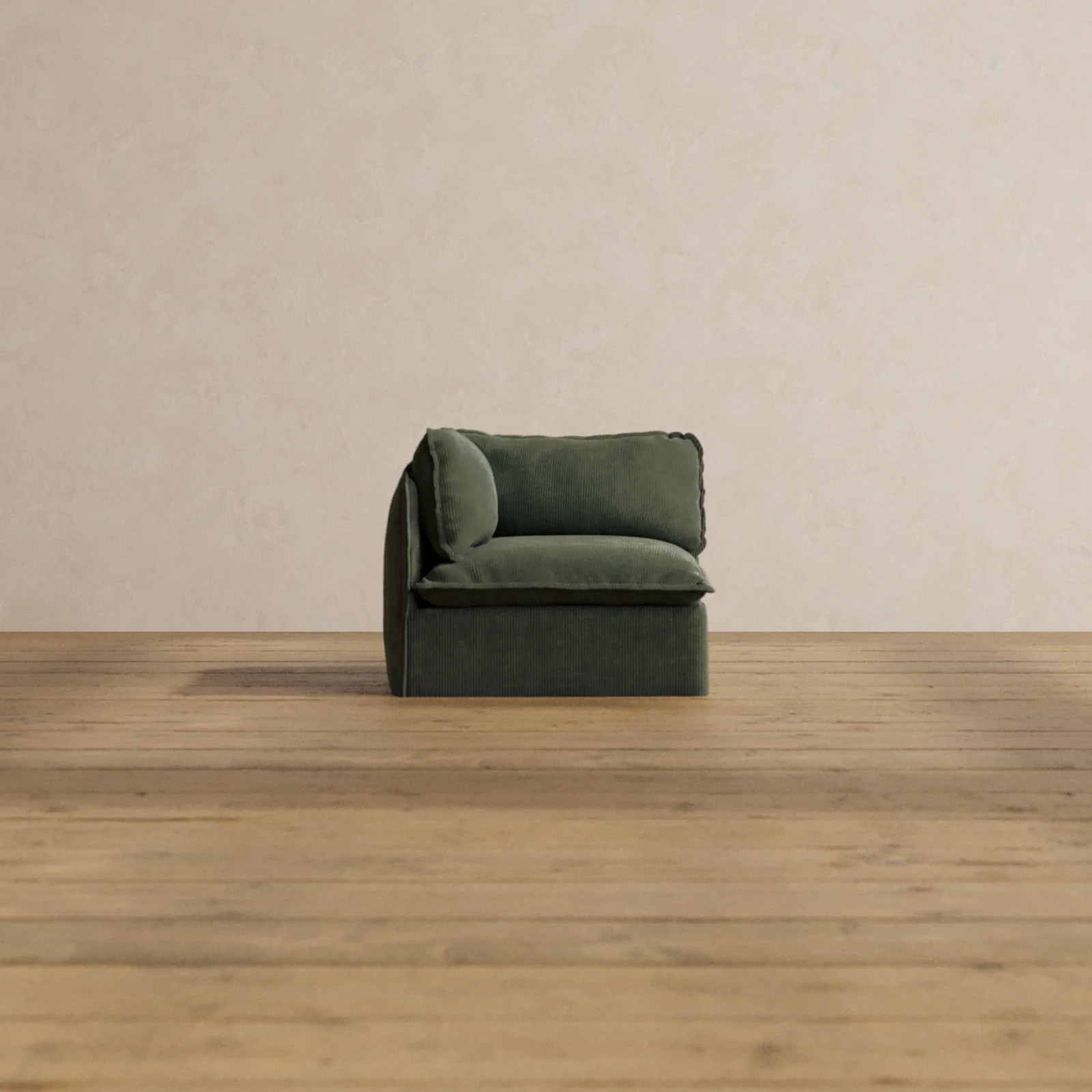 Modular Washable Corner Chair in Olivine | Memorix+ Seat | Contour Pillow