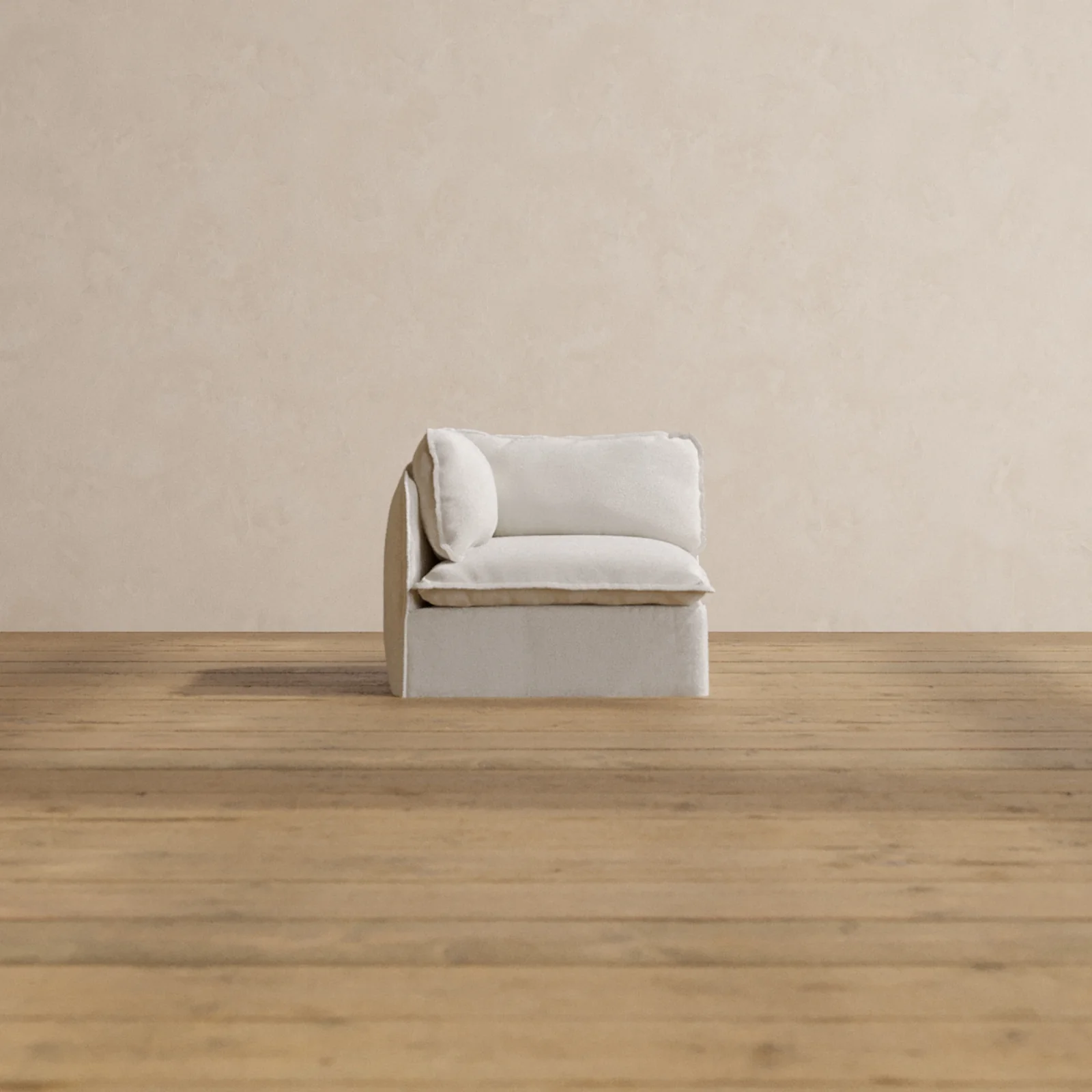 Modular Washable Corner Chair in Powder | Memorix+ Seat | Contour Pillow