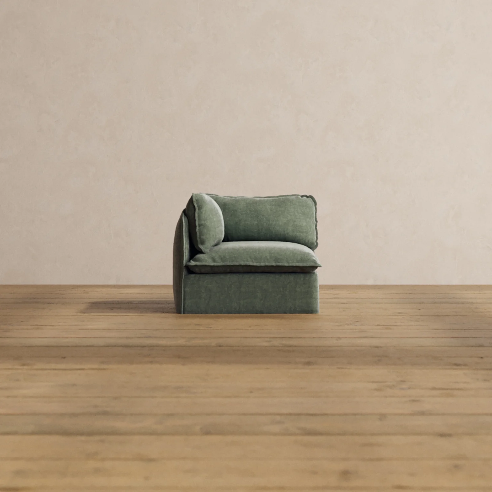 Modular Washable End Chair - Left in Willow | Memorix+ Seat | Contour Pillow