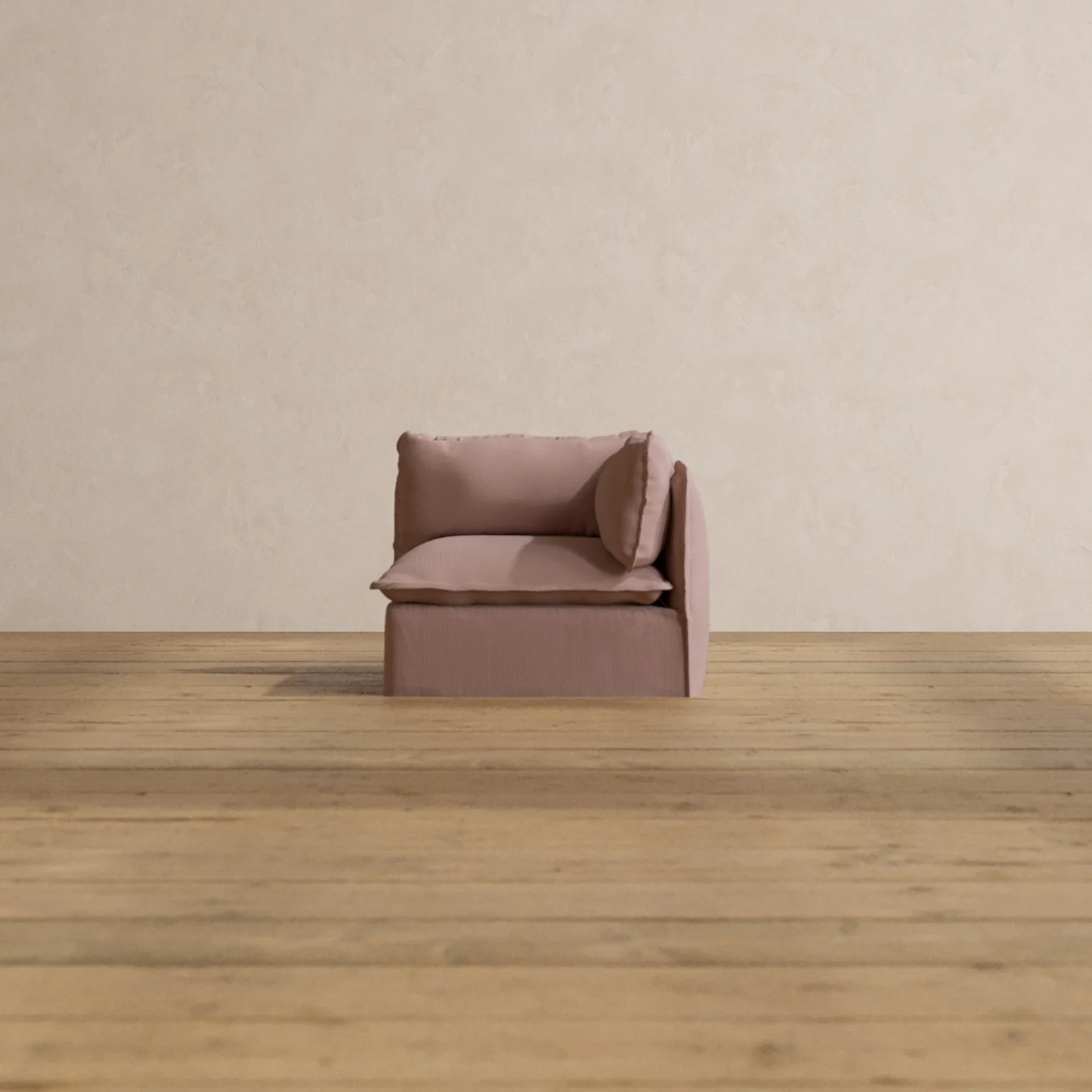 Modular Washable End Chair - Right in Sakura | Memorix+ Seat | Contour Pillow