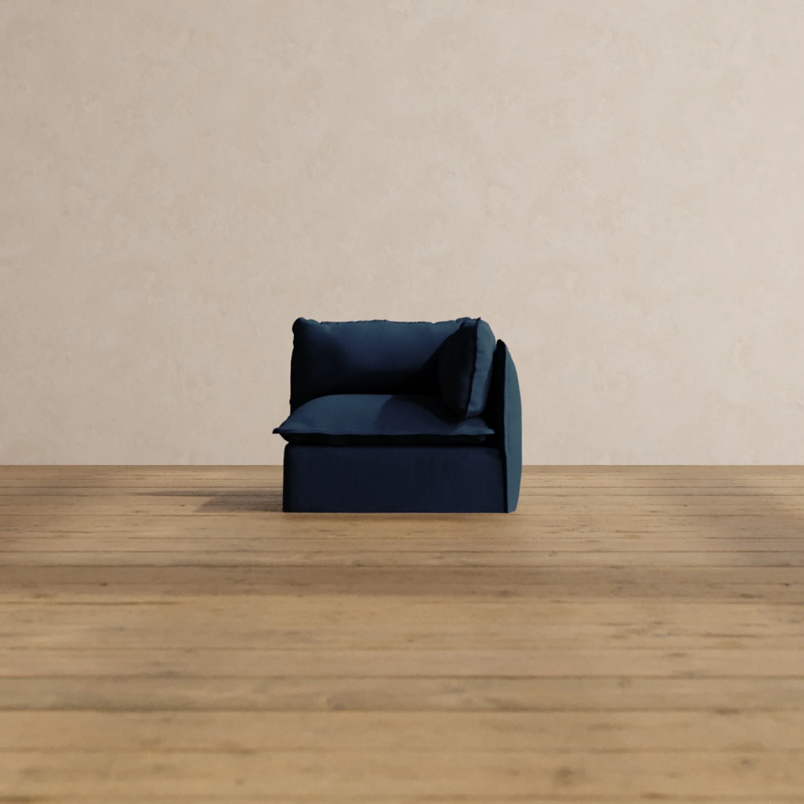 Modular Washable End Chair - Right in Sumi | Memorix+ Seat | Contour Pillow