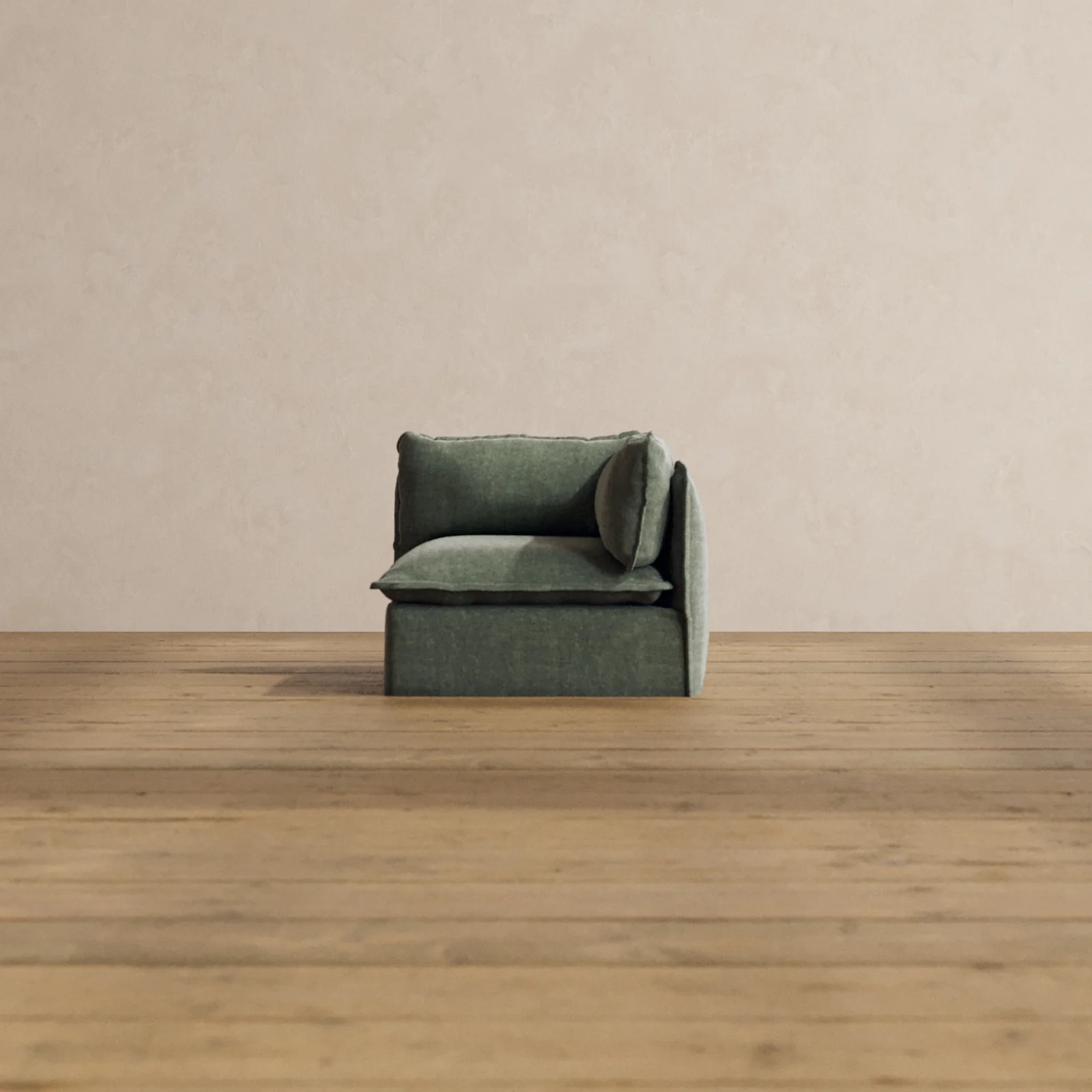 Modular Washable End Chair - Right in Willow | Deluxe+ Seat | Cloud Pillow