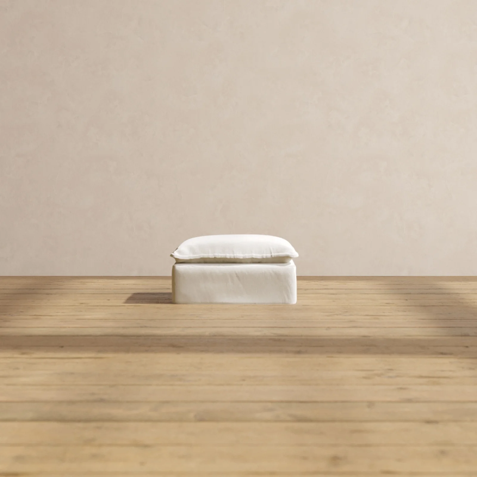 Modular Washable Ottoman in Eggshell | Memorix+ Seat