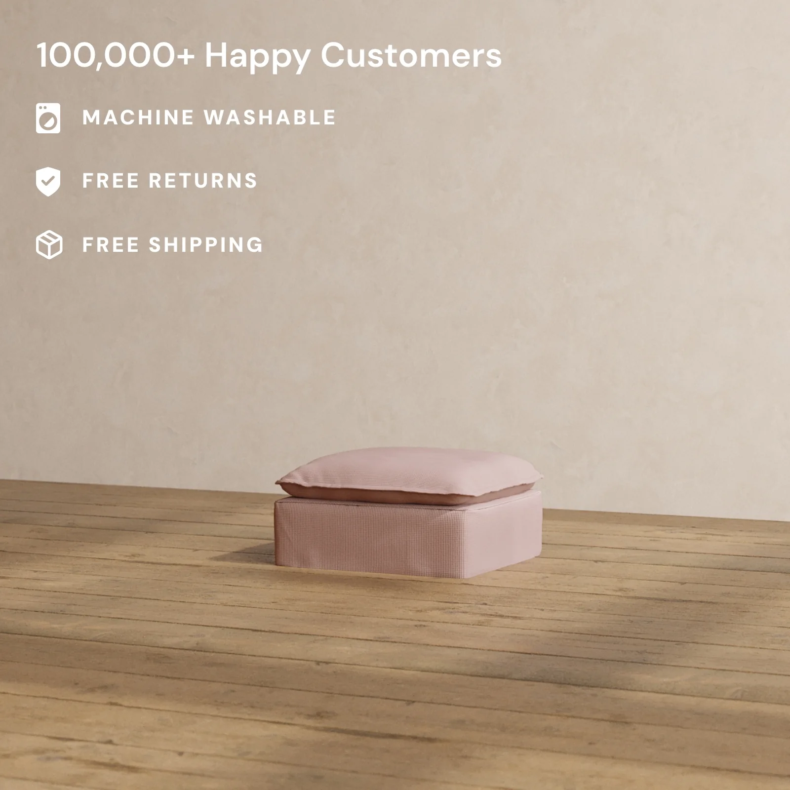 Modular Washable Ottoman in Sakura | Memorix+ Seat - Image 2