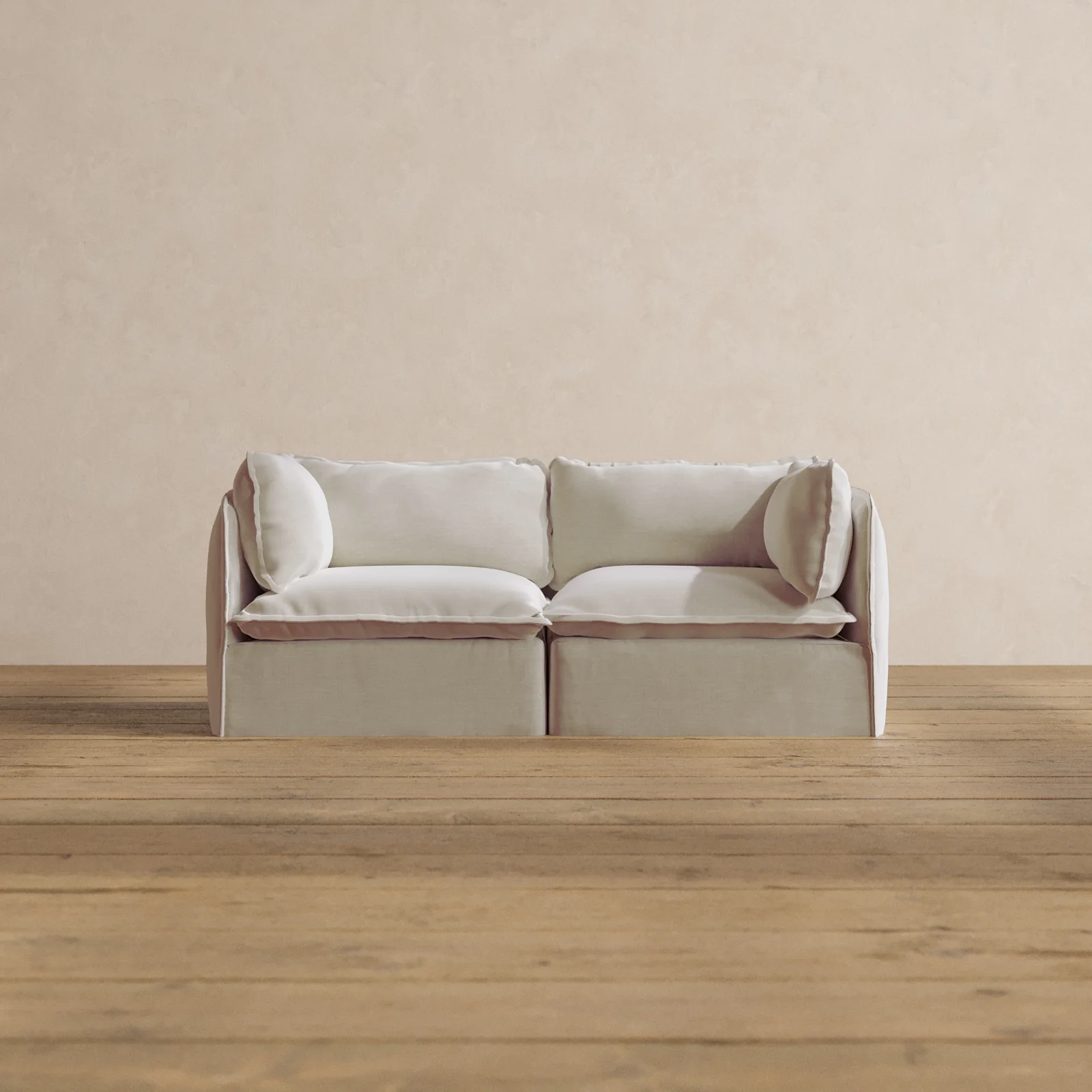 Slipcover Only - Modular Washable 2-Seater in Coco