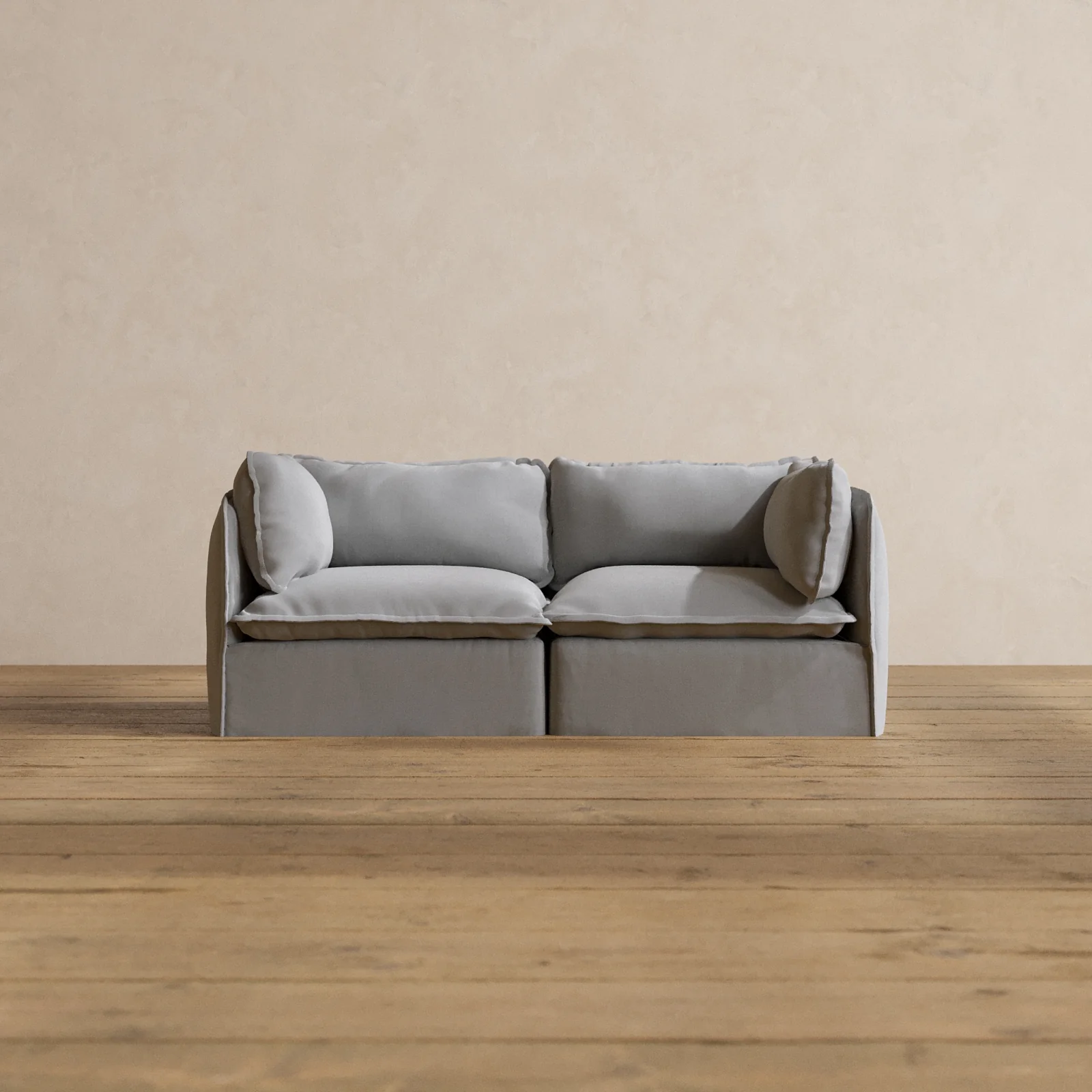 Slipcover Only - Modular Washable 2-Seater in Pumice