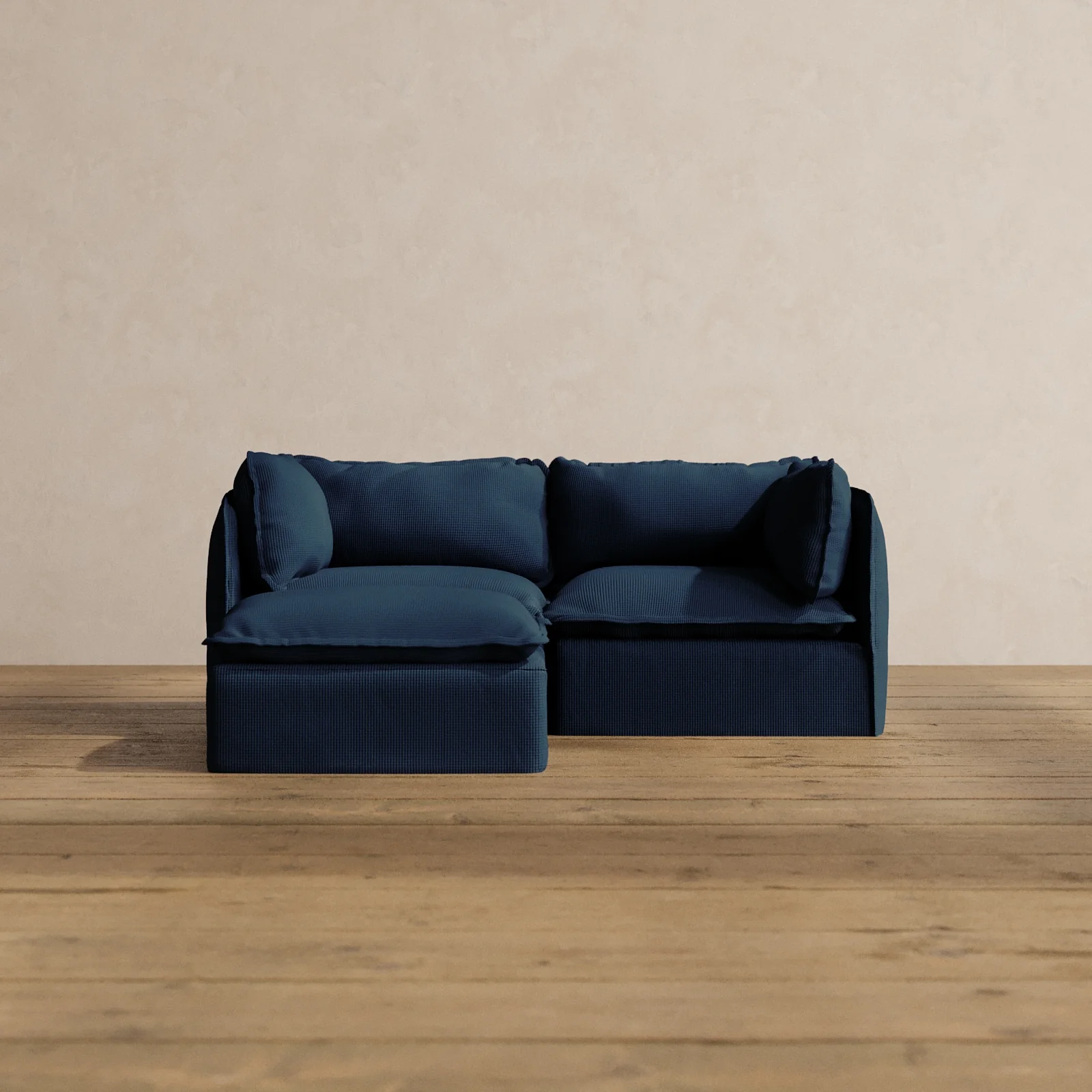 Slipcover Only - Modular Washable 2-Seater Sectional in Sumi