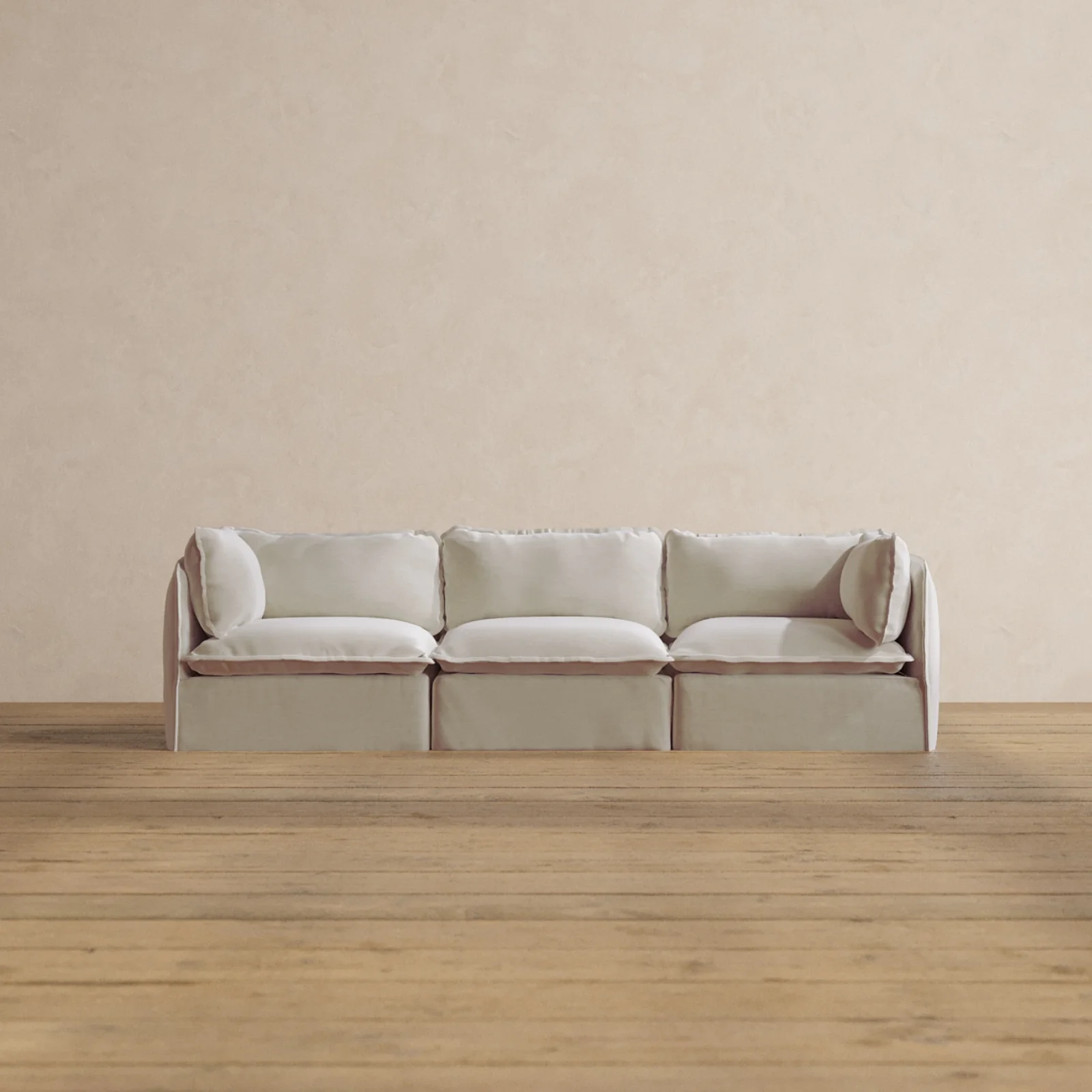 Slipcover Only - Modular Washable 3-Seater in Coco