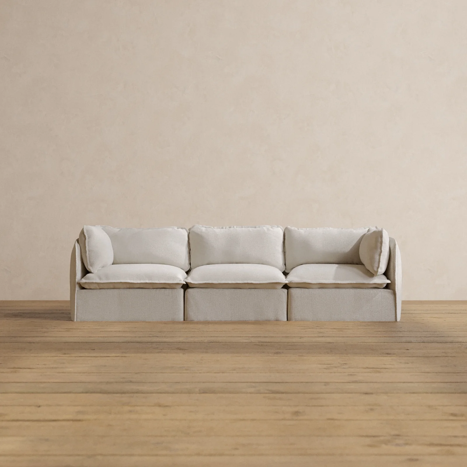 Slipcover Only - Modular Washable 3-Seater in Powder
