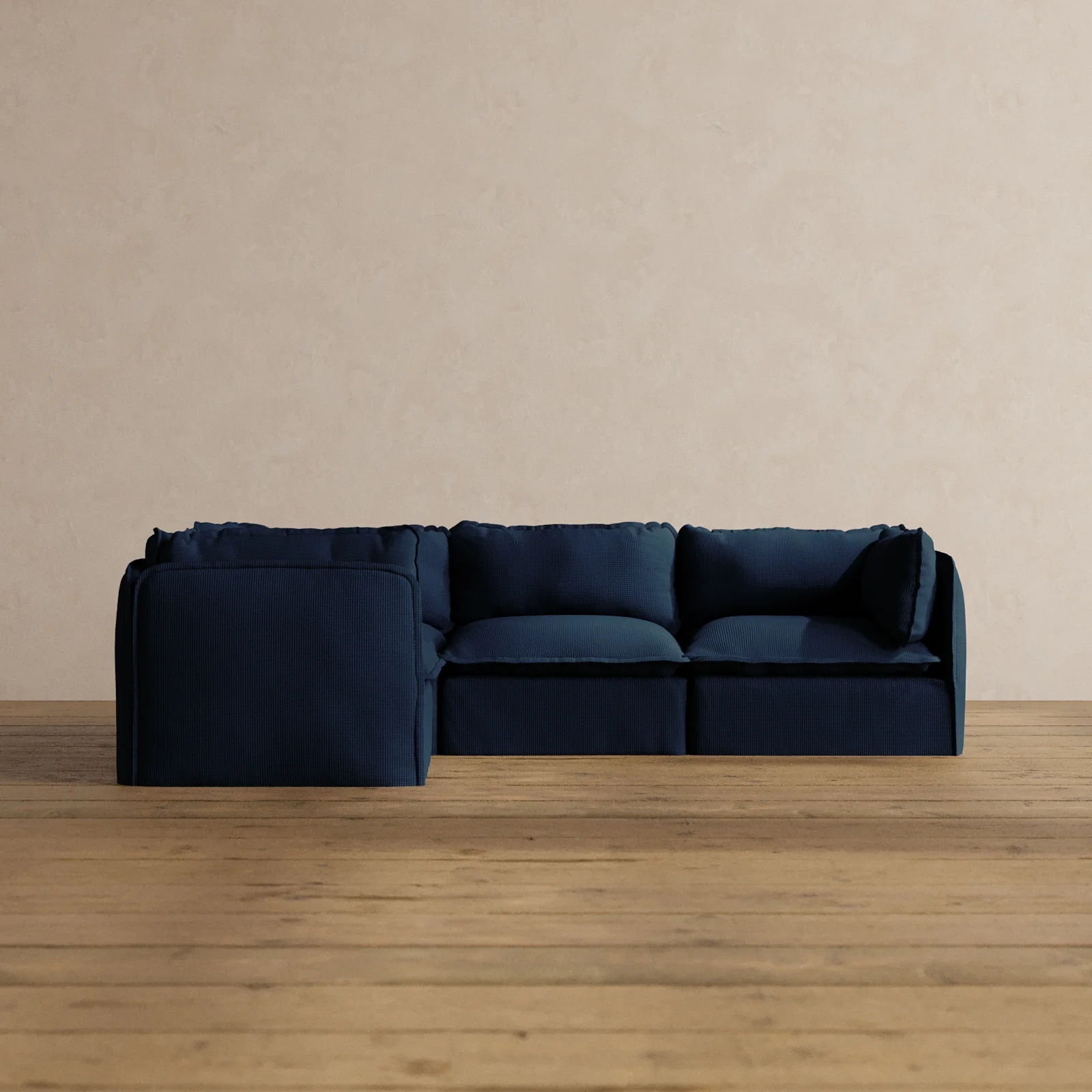 Slipcover Only - Modular Washable 4-Seater Corner Sectional in Sumi
