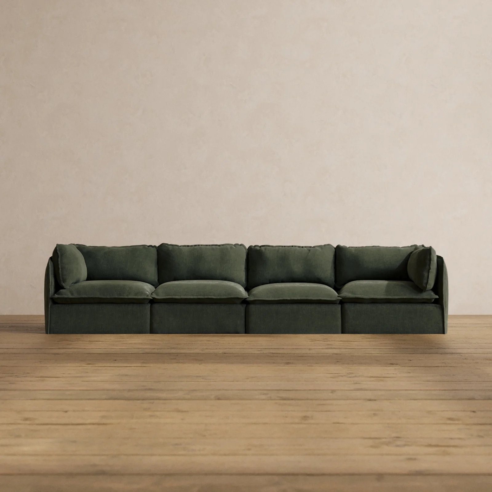 Slipcover Only - Modular Washable 4-Seater in Olivine