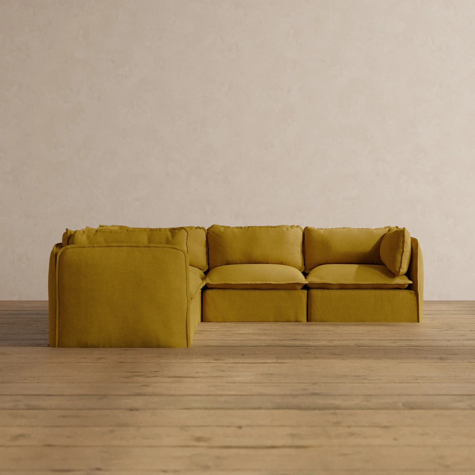 Slipcover Only - Modular Washable 5-Seater Corner Sectional in Kiiro