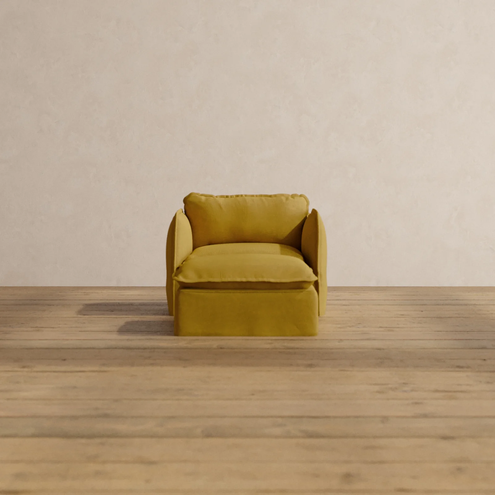Slipcover Only - Modular Washable Armchair + Ottoman in Kiiro