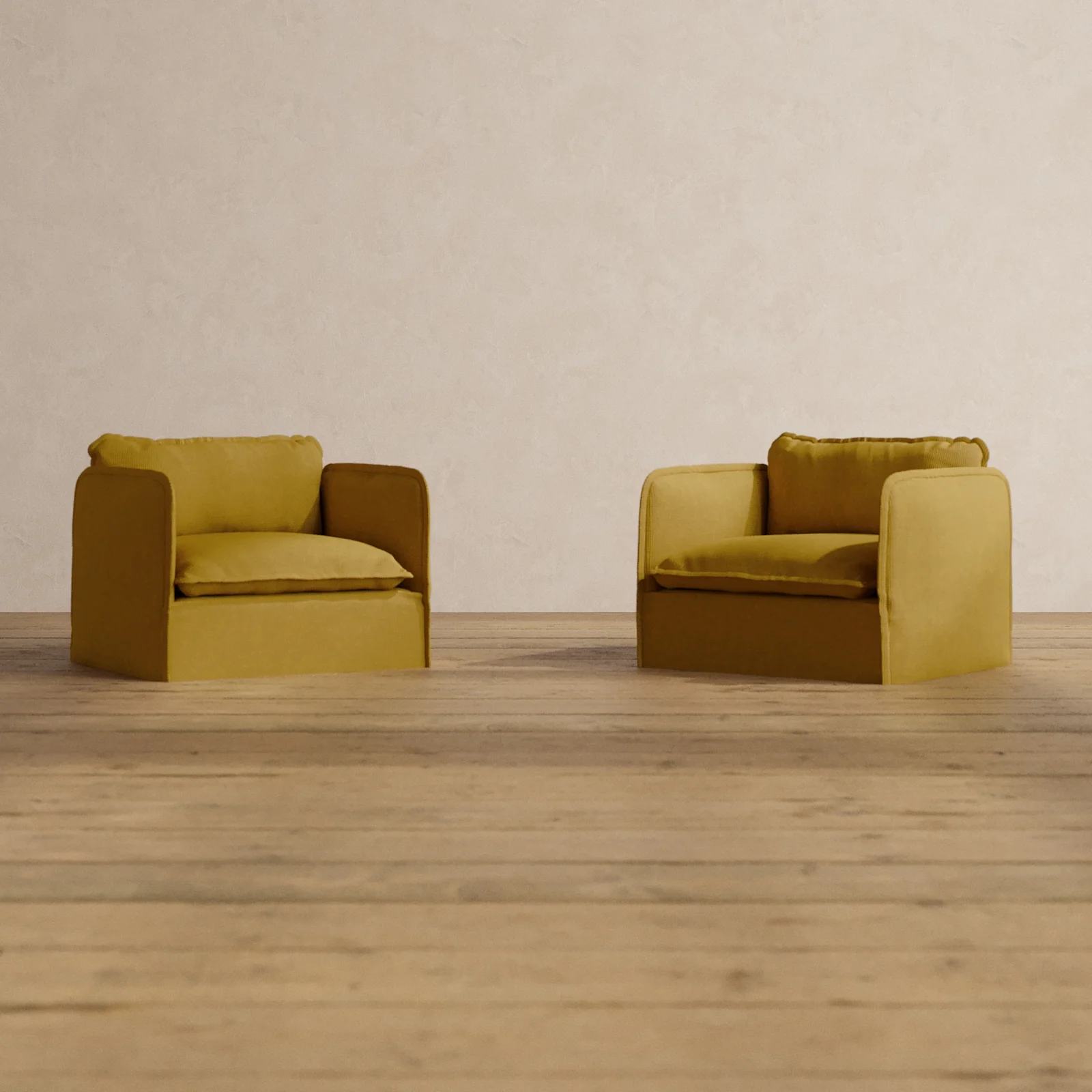 Slipcover Only - Modular Washable Armchair Set in Kiiro