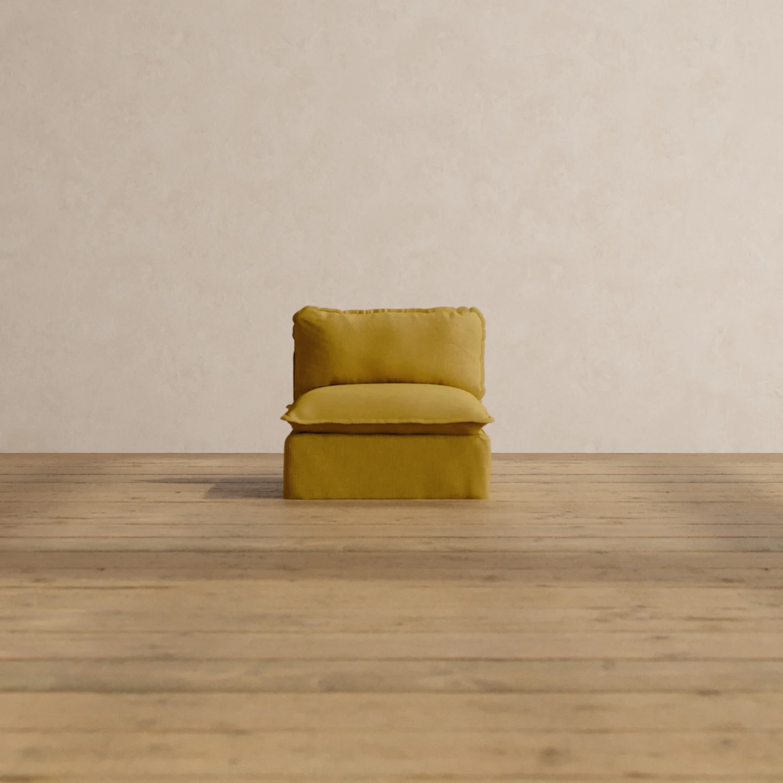 Slipcover Only - Modular Washable Armless Chair in Kiiro