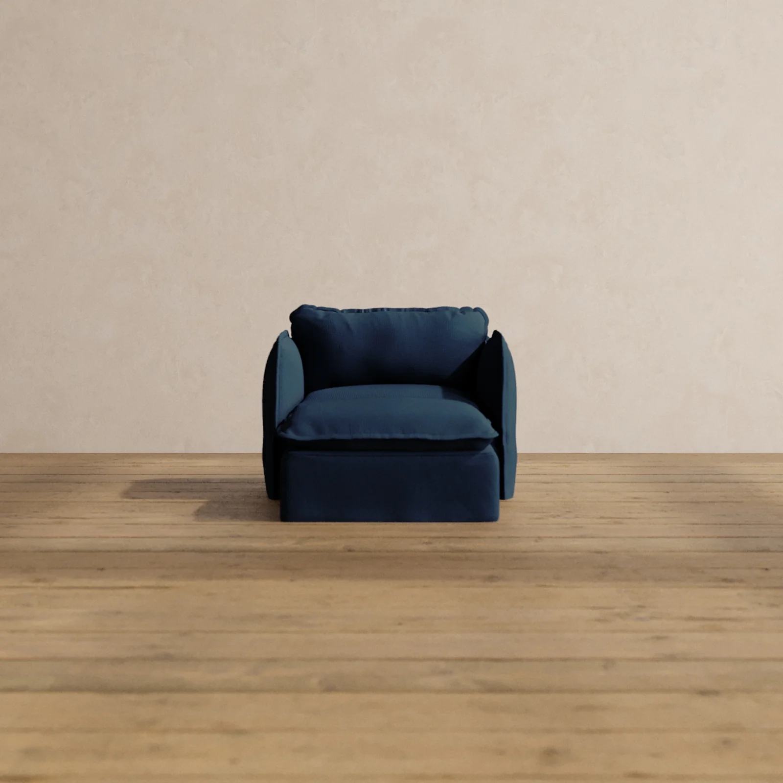 Slipcover Only - Modular Washable Chaise Armchair in Sumi