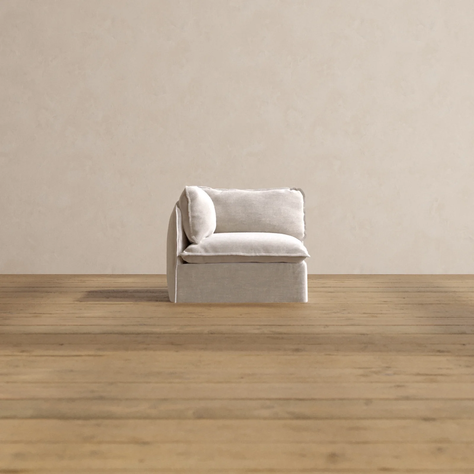 Slipcover Only - Modular Washable Corner Chair in Mist