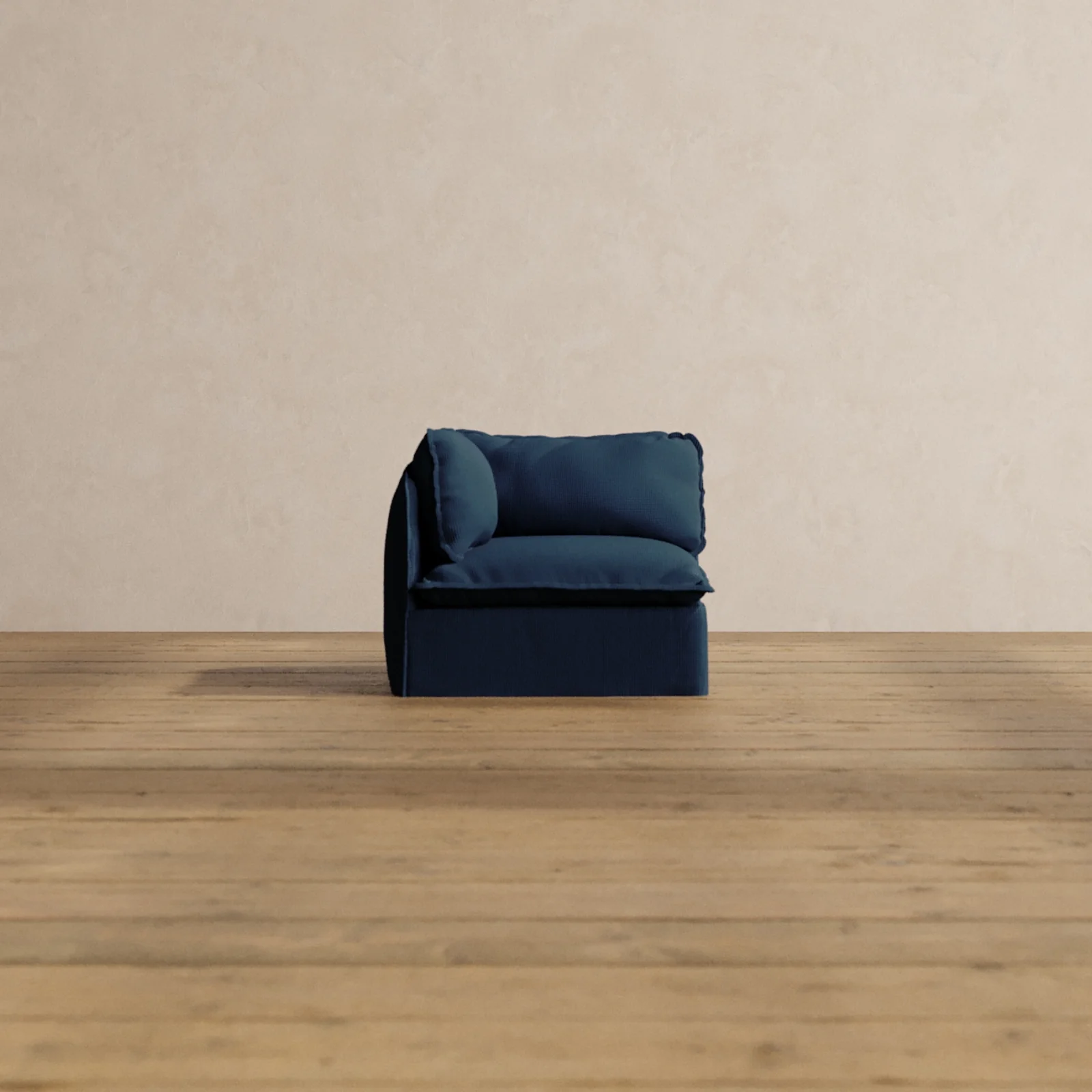 Slipcover Only - Modular Washable End Chair - Left in Sumi
