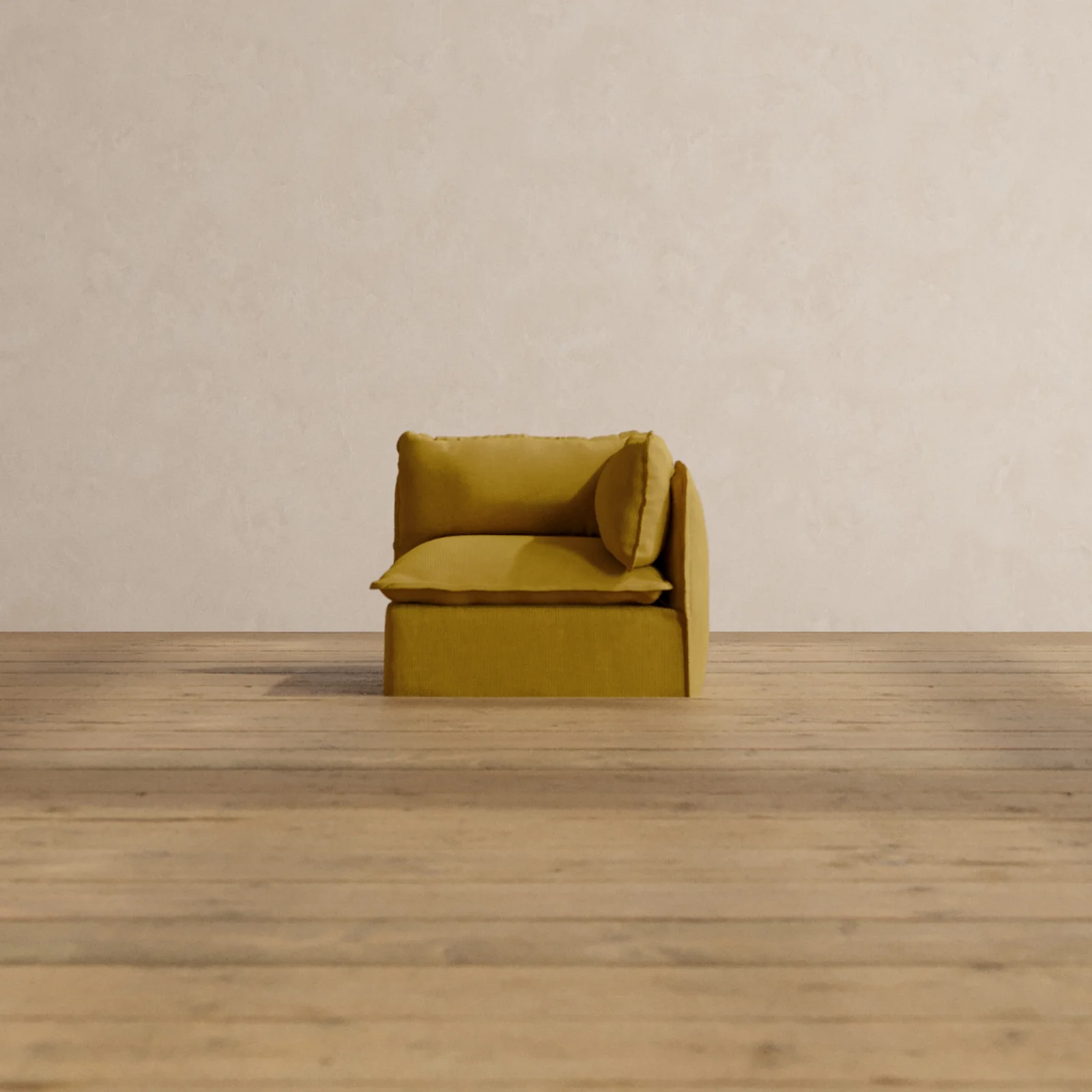 Slipcover Only - Modular Washable End Chair - Right in Kiiro