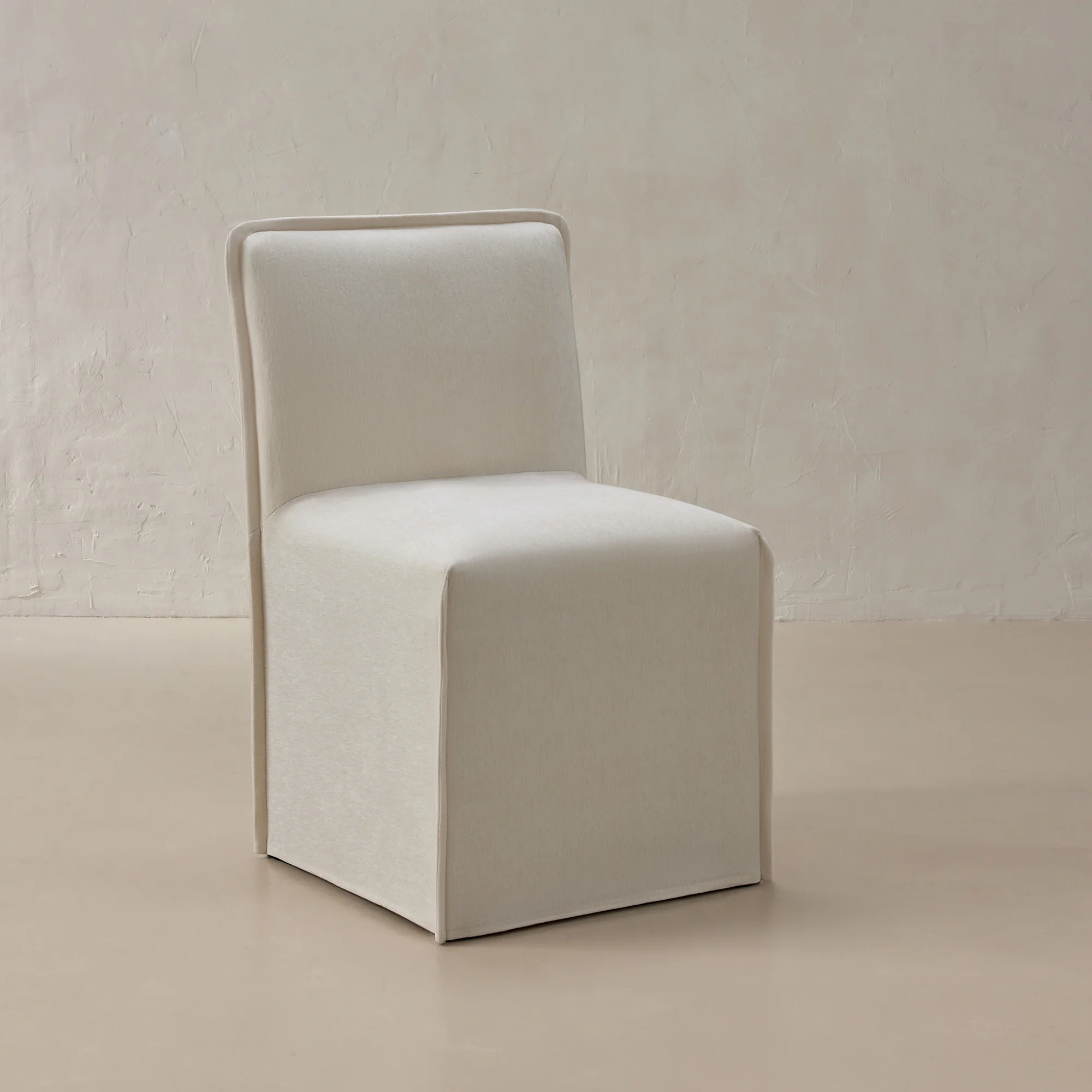 Slipcover Only - Washable Upholstered Dining Chair | 15" Back Height in Coco