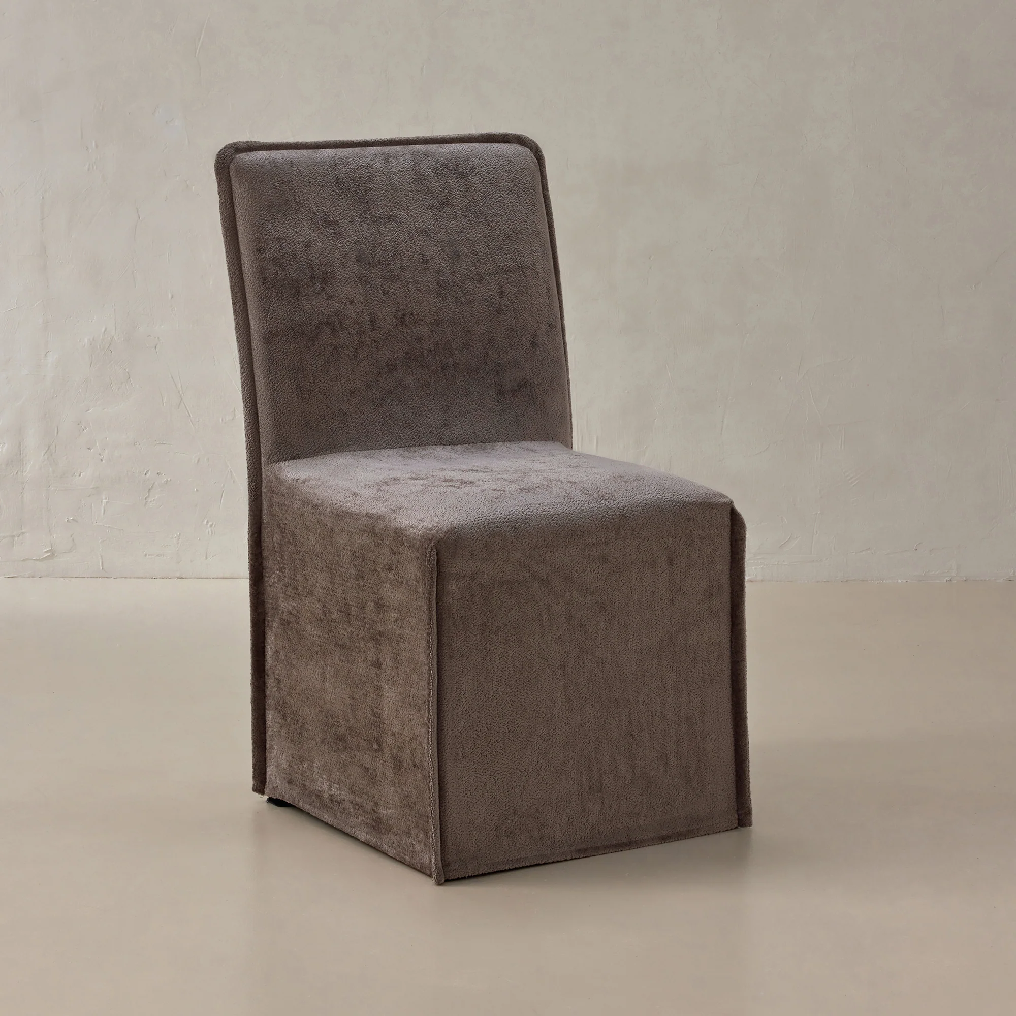 Slipcover Only - Washable Upholstered Dining Chair | 19” Back Height in Caviar