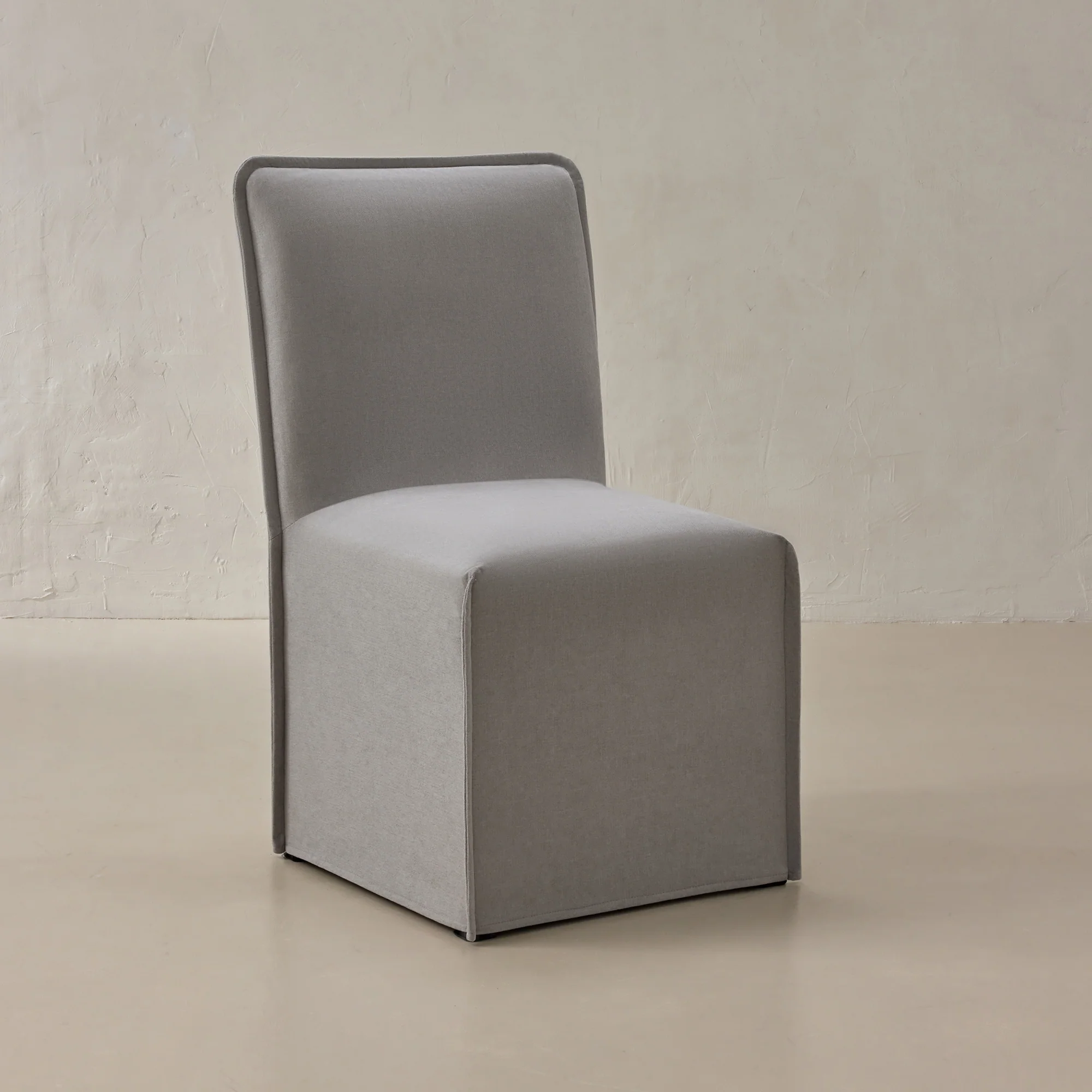 Slipcover Only - Washable Upholstered Dining Chair | 19” Back Height in Pumice