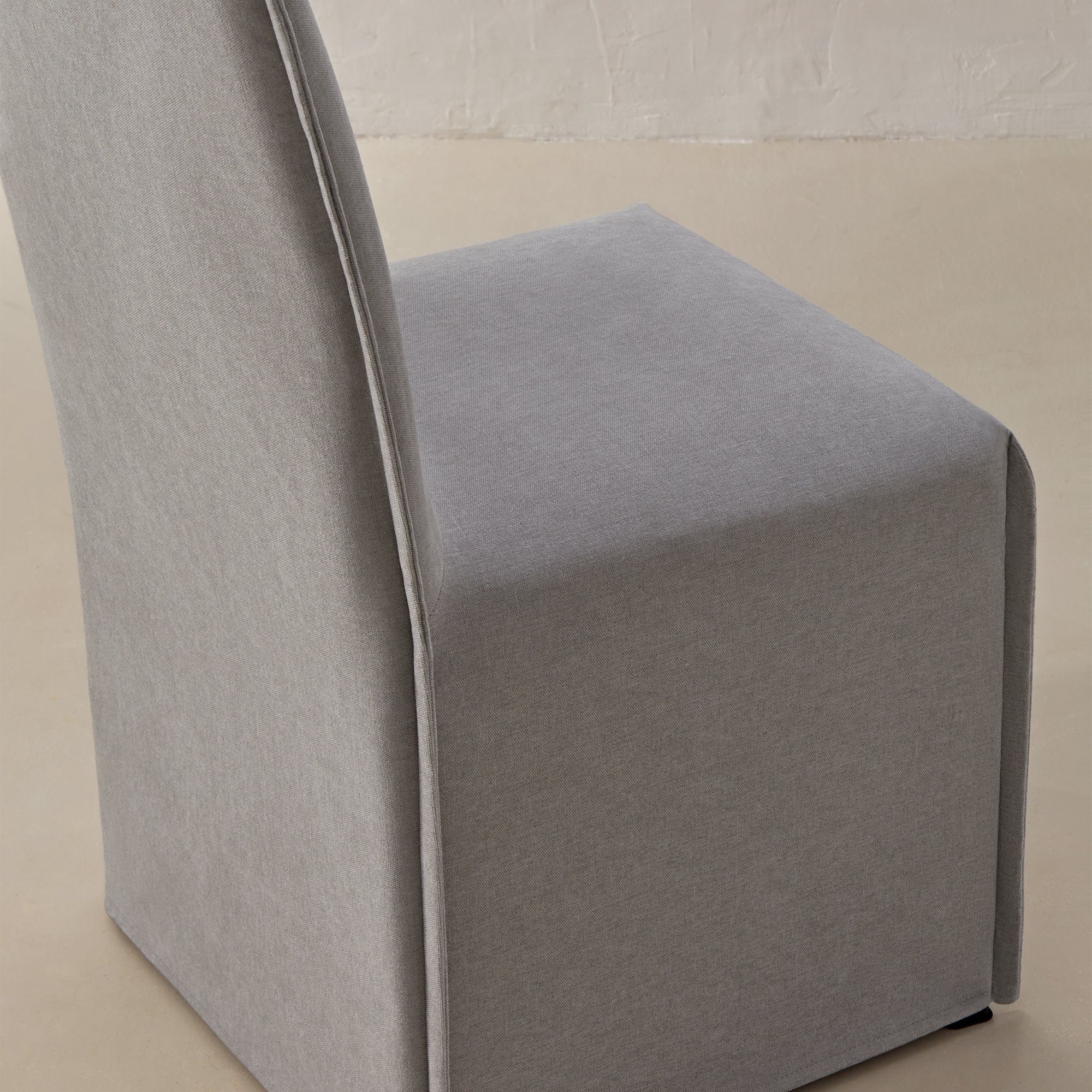 Slipcover Only - Washable Upholstered Dining Chair | 19” Back Height in Pumice - Image 5
