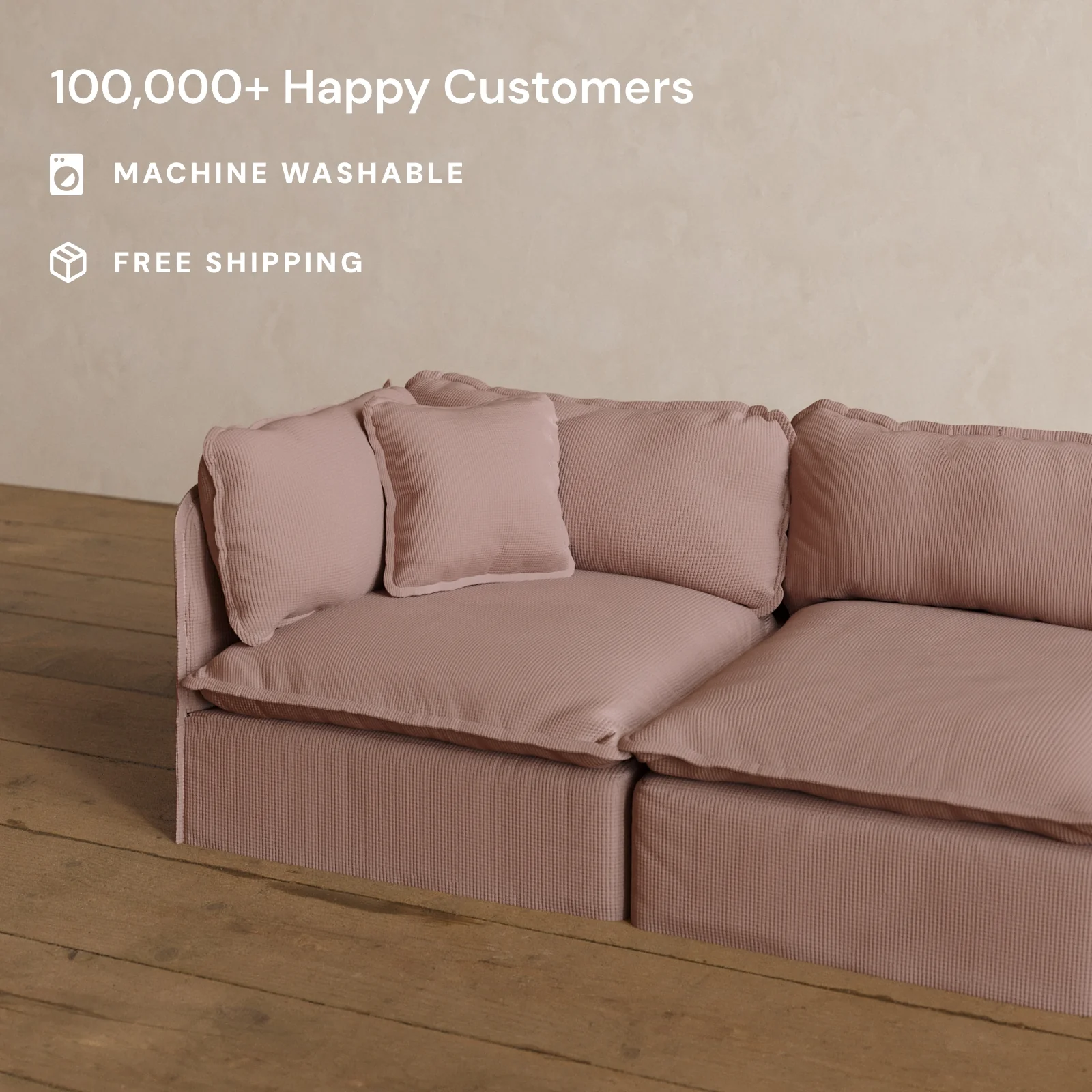 Square Performance Accent Pillow 16 x 16 in Sakura - Image 2