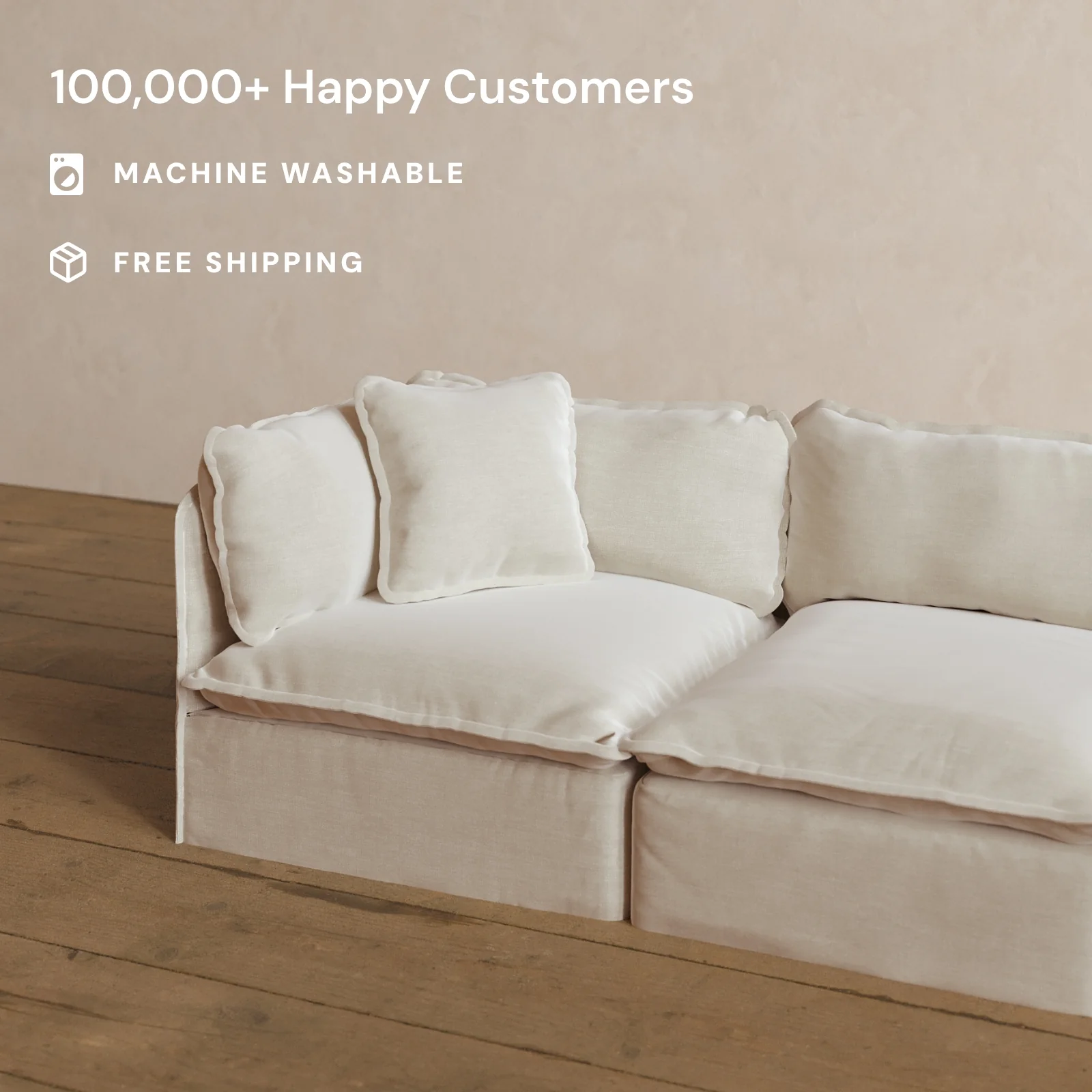 Square Performance Accent Pillow 18 x 18 in Coco - Image 2