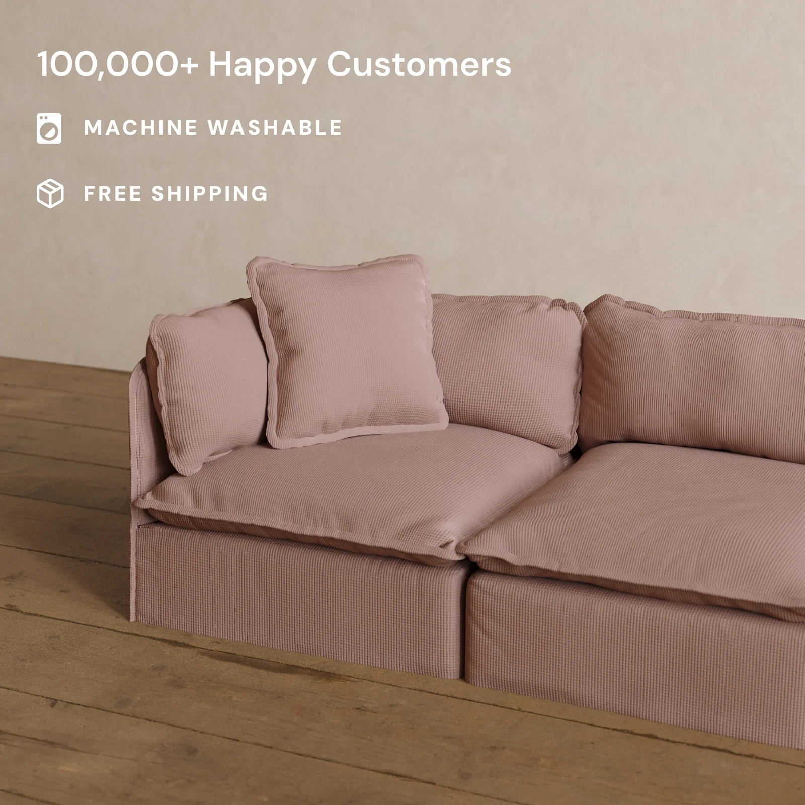 Square Performance Accent Pillow 20 x 20 in Sakura - Image 2