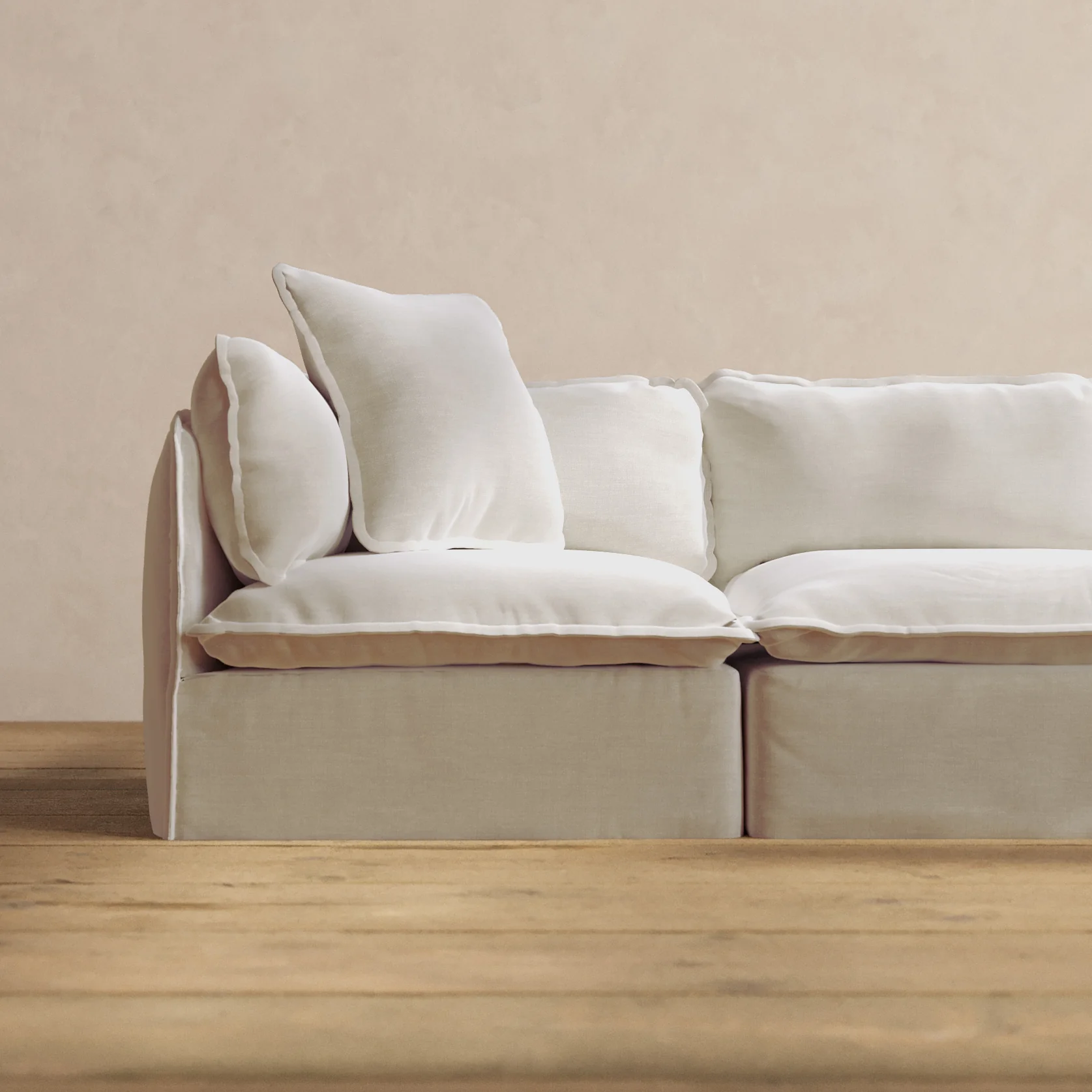 Square Performance Accent Pillow 22 x 22 in Coco