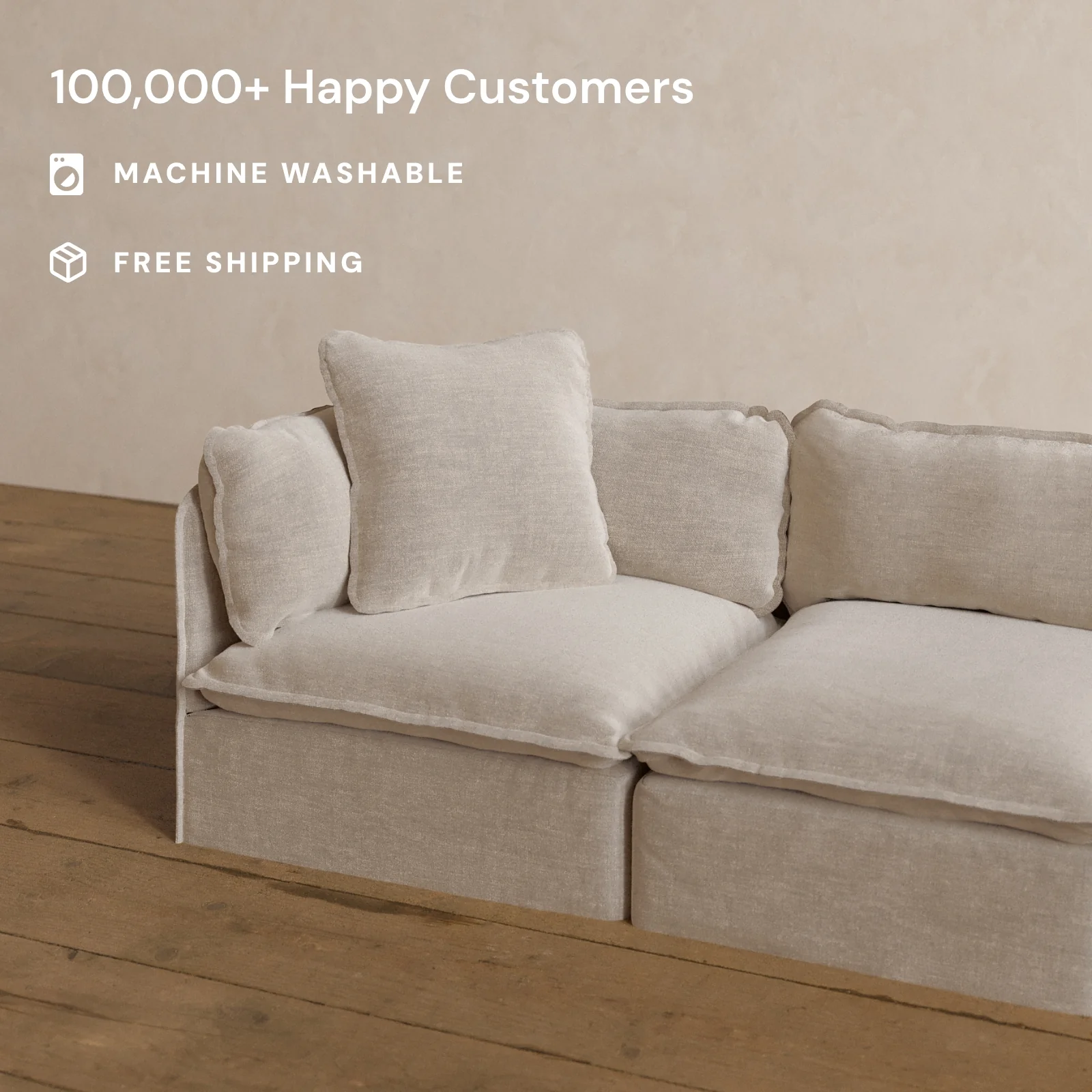 Square Performance Accent Pillow 22 x 22 in Mist - Image 2