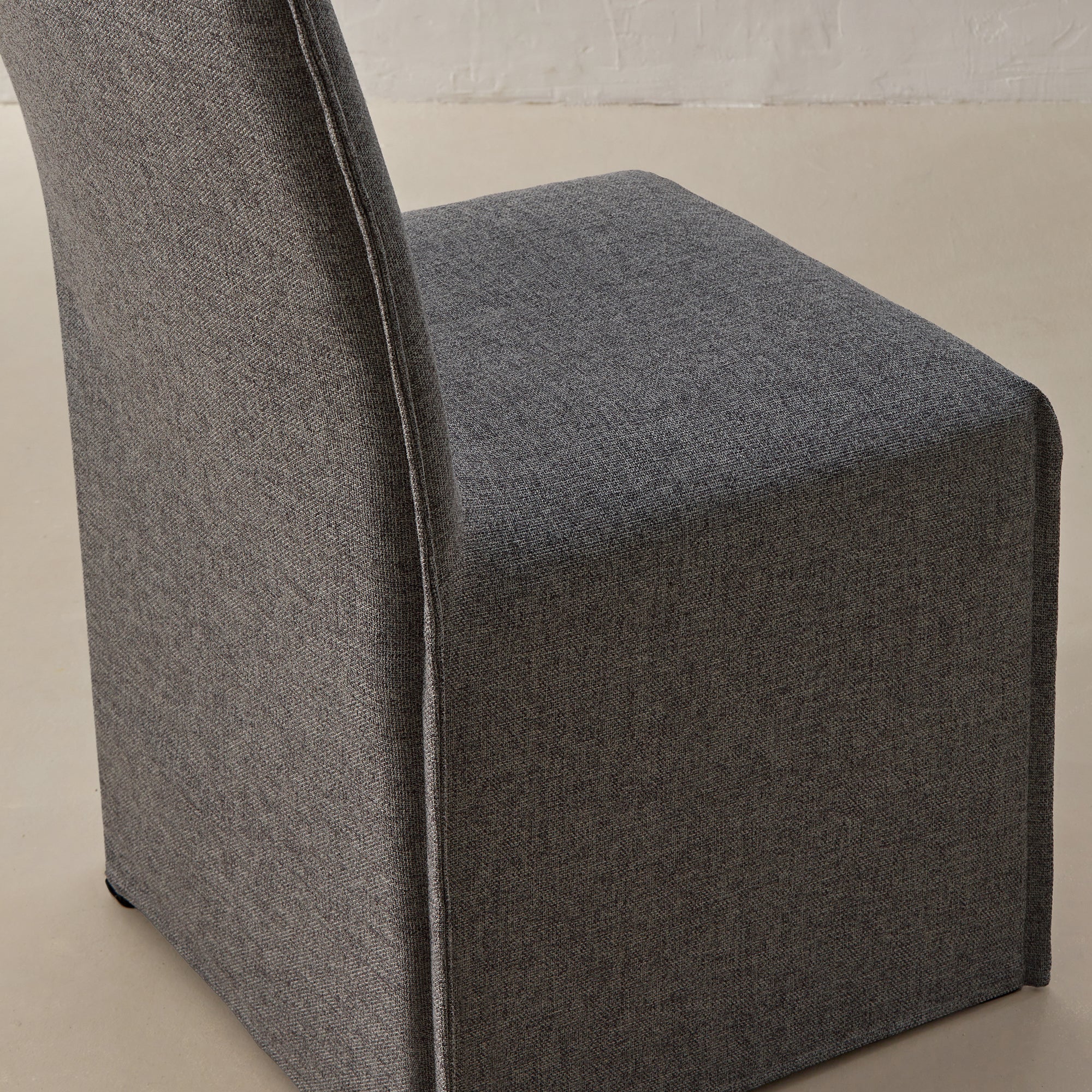 Washable Upholstered Dining Chair | 15” Back Height in Ash (Set of 2) - Image 7