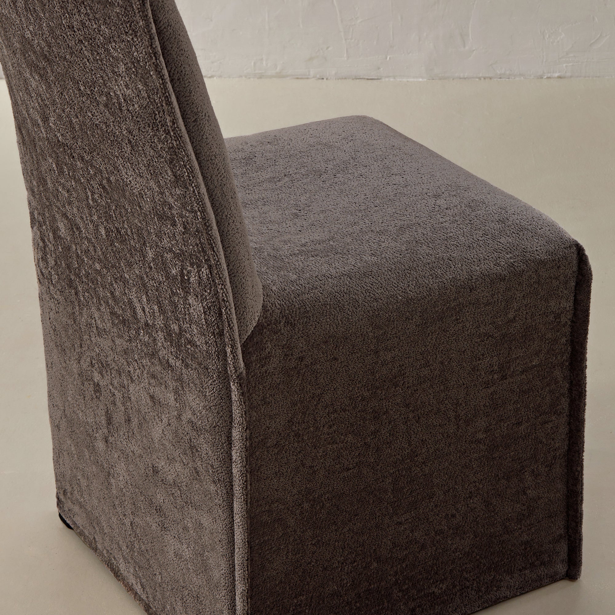 Washable Upholstered Dining Chair | 15" Back Height in Caviar (Set of 2) - Image 7