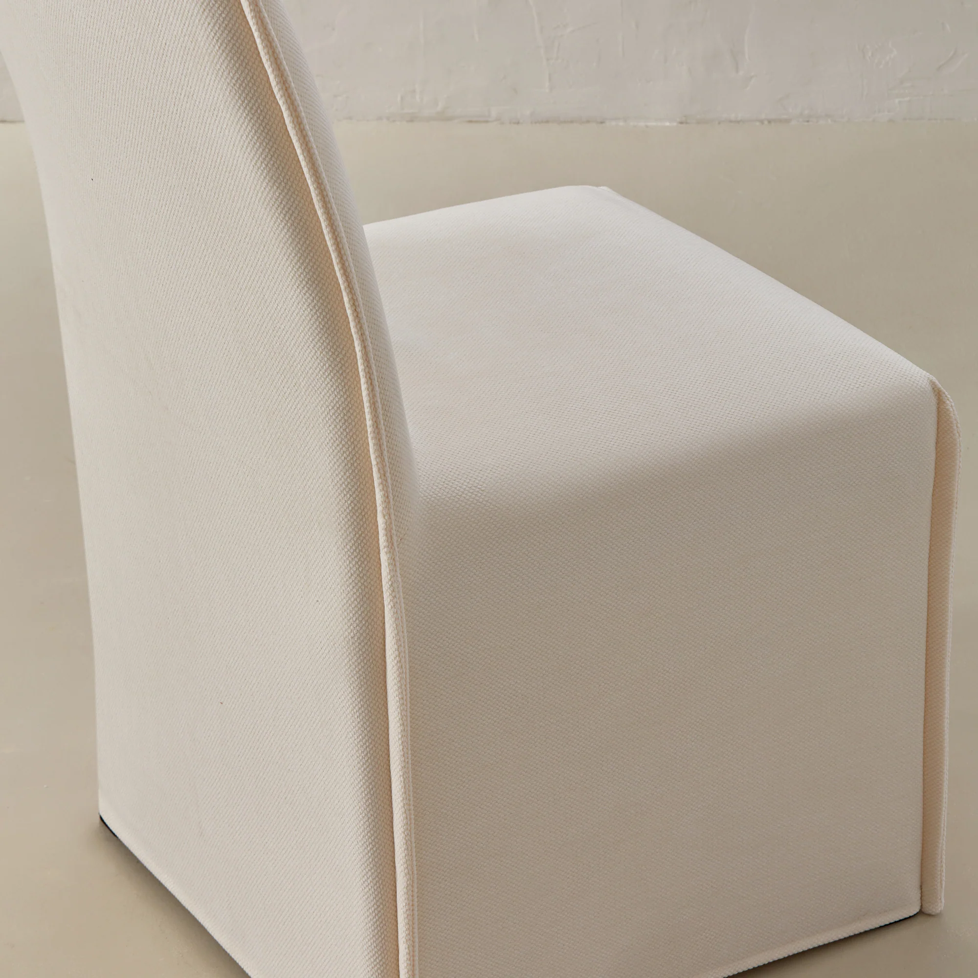 Washable Upholstered Dining Chair | 15" Back Height in Powder - Image 7