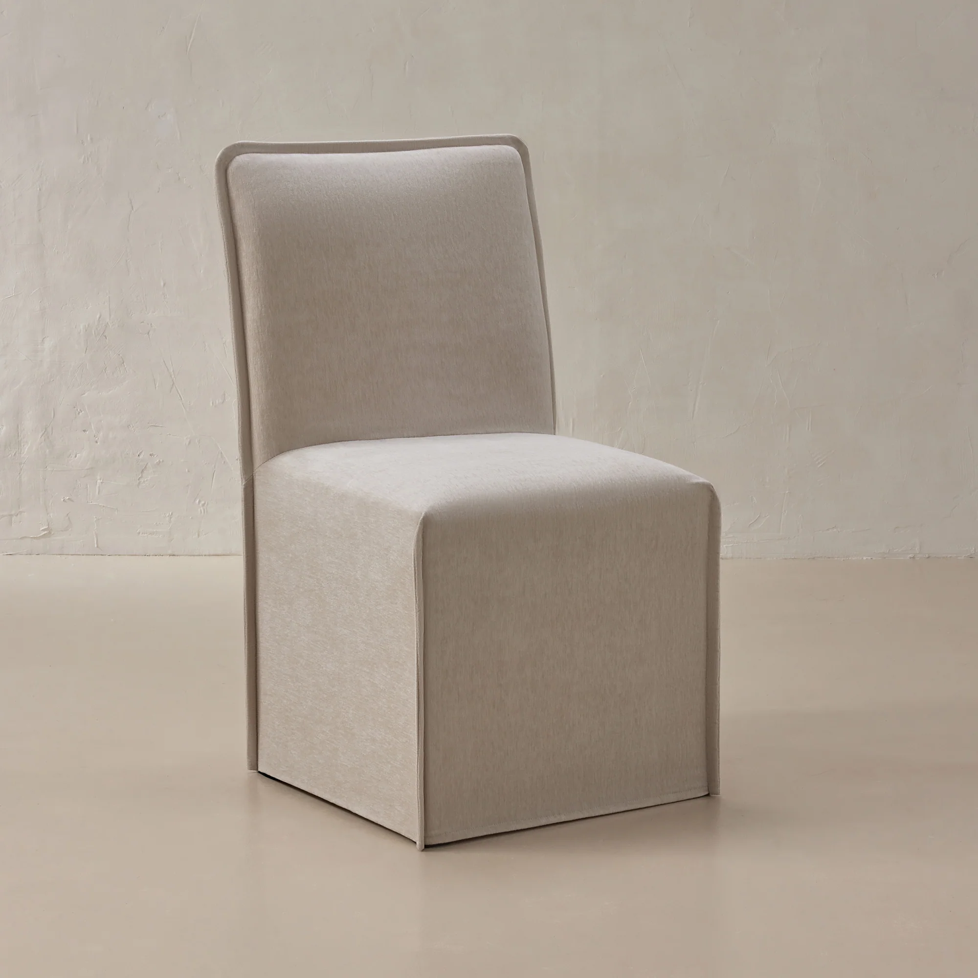 Washable Upholstered Dining Chair | 19” Back Height in Mist
