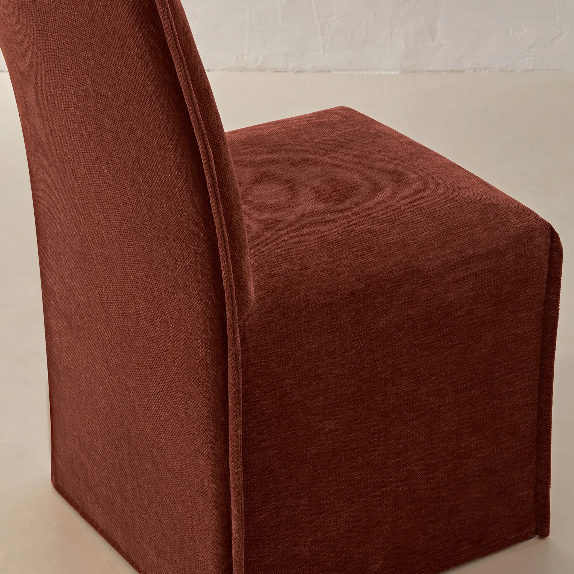 Washable Upholstered Dining Chair | 19” Back Height in Rust (Set of 2) - Image 7